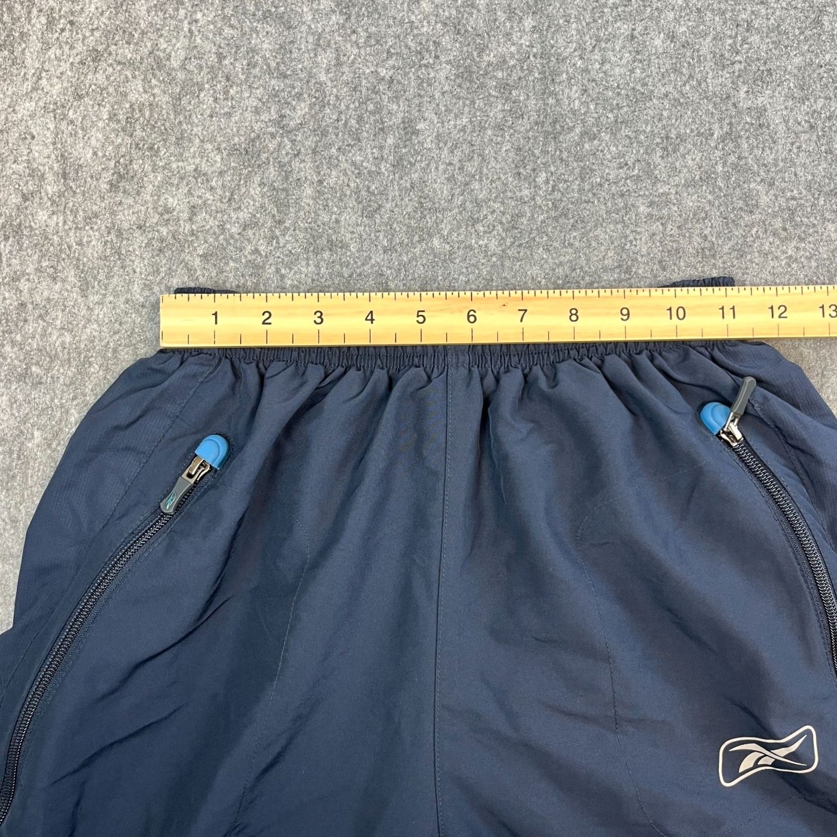 Reebok Reebok Mens Track Pants Sweat Joggers S Blue Relaxed Zip Pockets Y2K Size US 29 - 6 Thumbnail