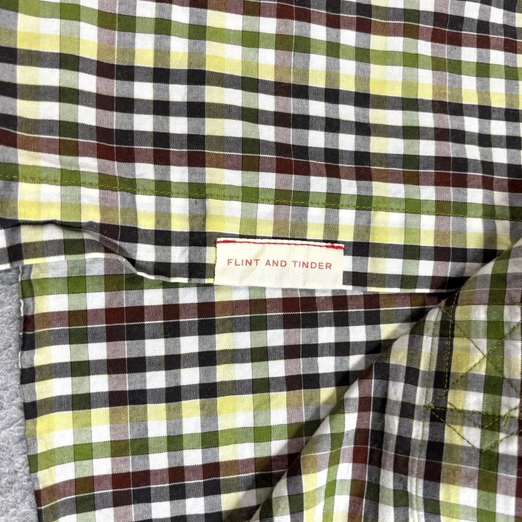 Flint And Tinder Flint and Tinder Shirt Men L Plaid Button-Down 100% Cotton Made USA Heritage Yellow Size US L / EU 52-54 / 3 - 6 Thumbnail