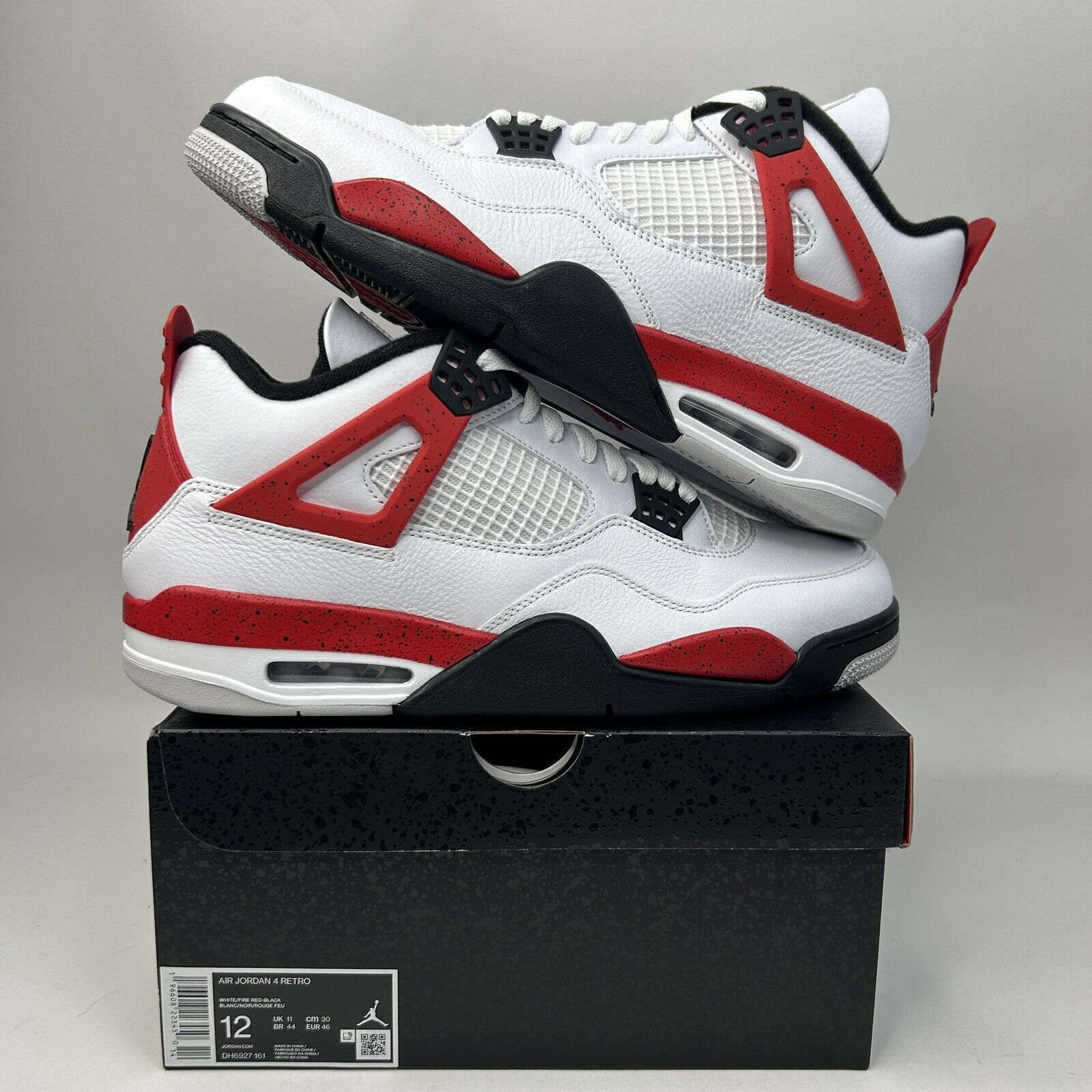 Jordan Brand Nike Air Jordan 4 Retro “Red Cement” 2023 Size US 12 / EU 45 - 1 Thumbnail