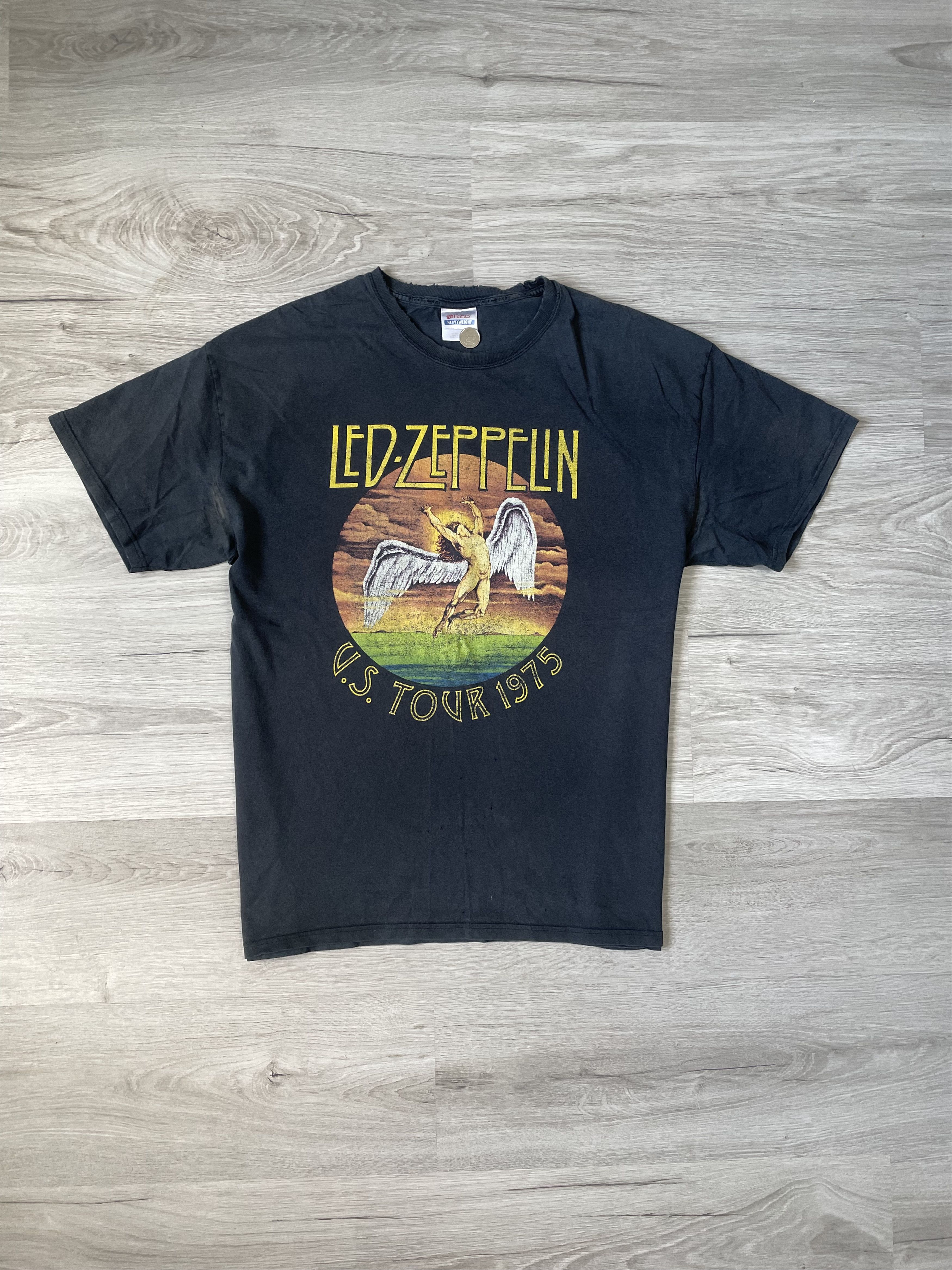Led Zeppelin × Vintage MENS CASUAL ROCK SHIRT LED ZEPPLIN Size US L / EU 52-54 / 3 - 2 Thumbnail