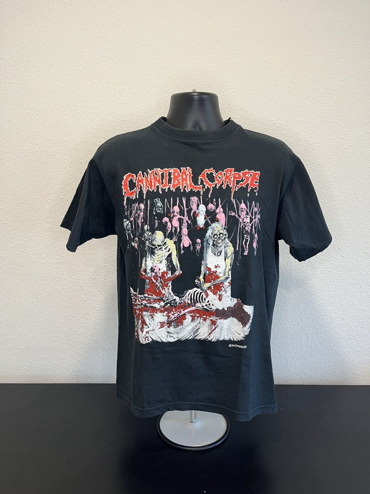 Band Tees × Vintage Cannibal corpse butchered at birth shirt vintage 90s Size US L / EU 52-54 / 3 - 1 Thumbnail