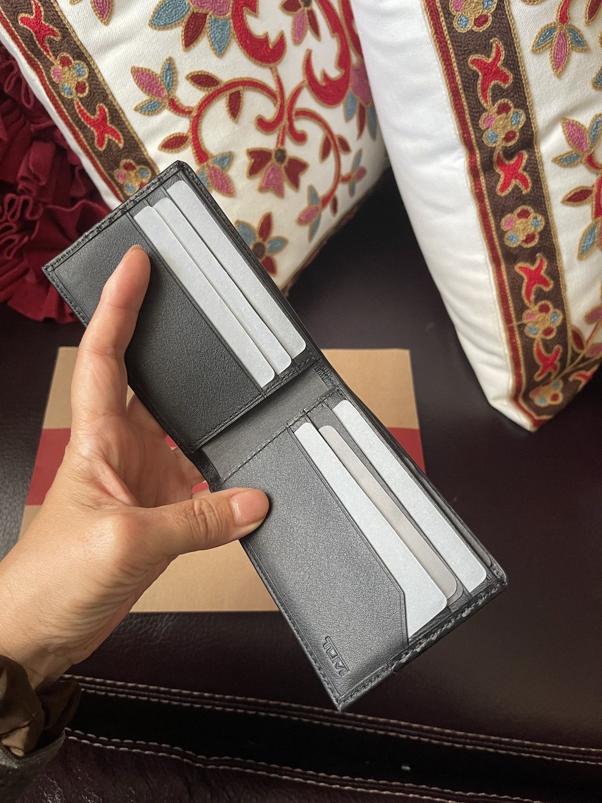 Tumi NWT TUMI horizon slg slim single billfold wallet leather Size ONE SIZE - 6 Thumbnail