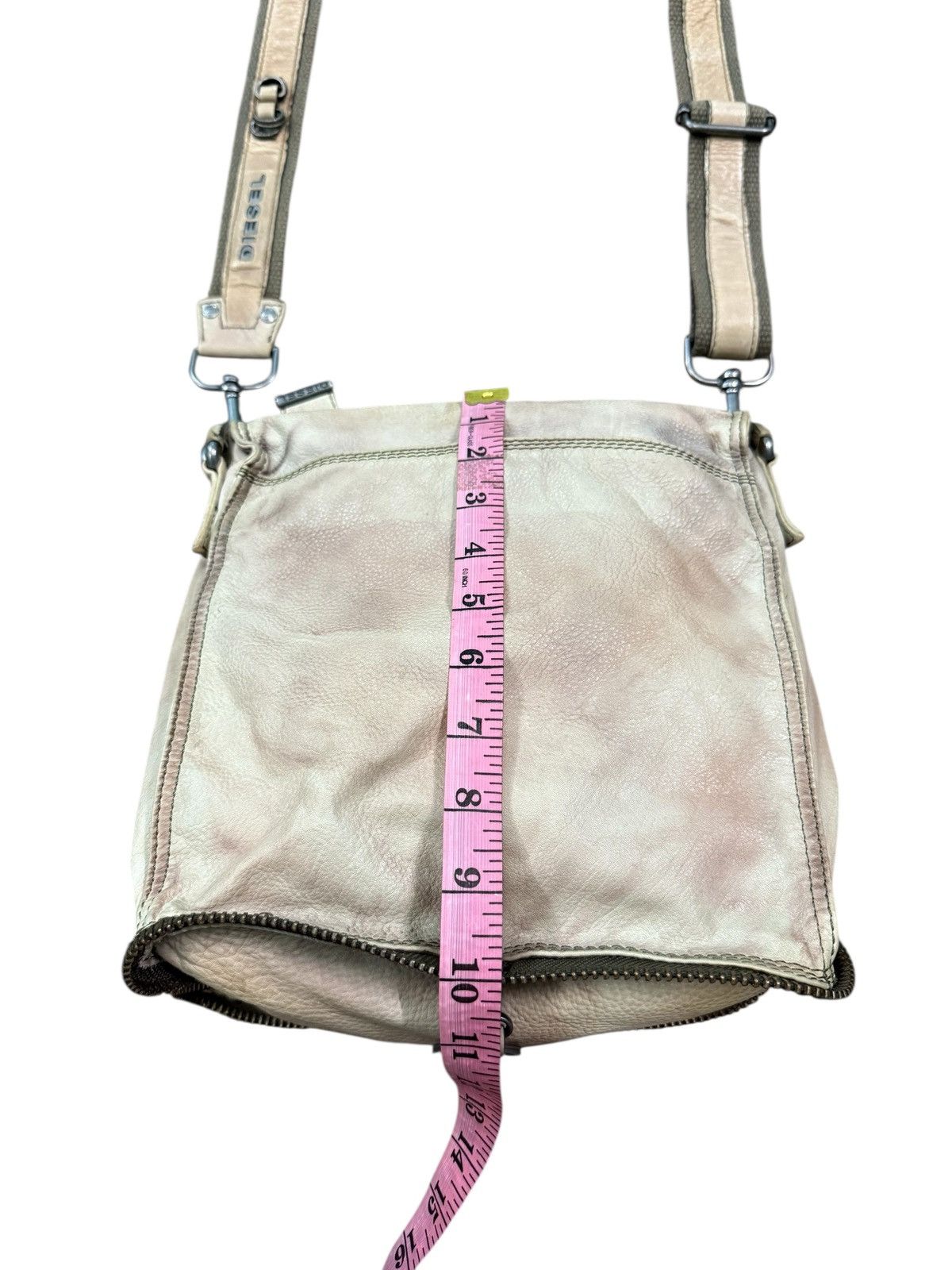 Diesel RARE DIESEL LEATHER PATINA PACKABLE CROSSBODY BAG Size ONE SIZE - 16 Thumbnail
