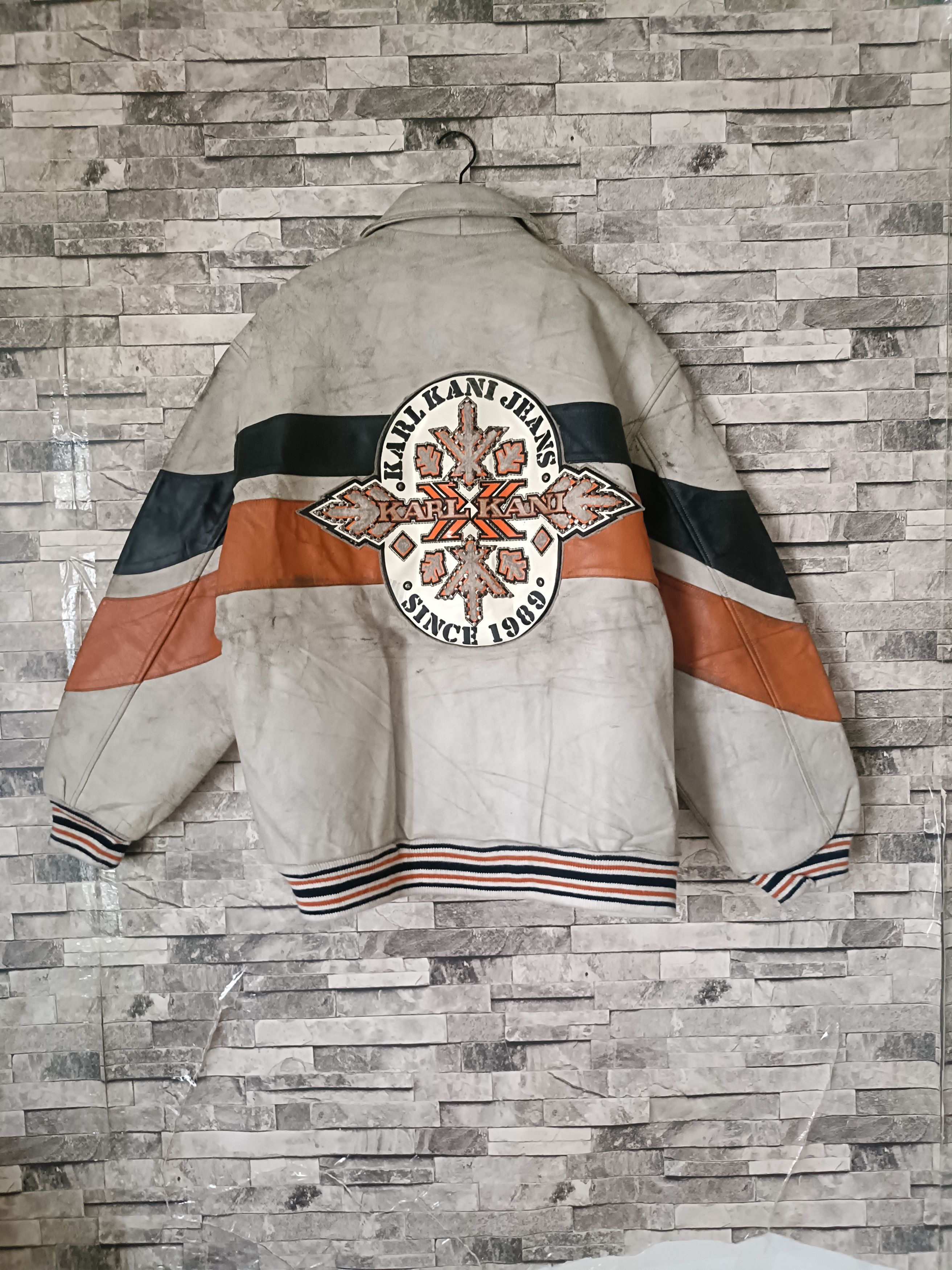 Karl Kani Vintage Karl Kani oversized full grain leather jacket Size US XL / EU 56 / 4 - 1 Thumbnail