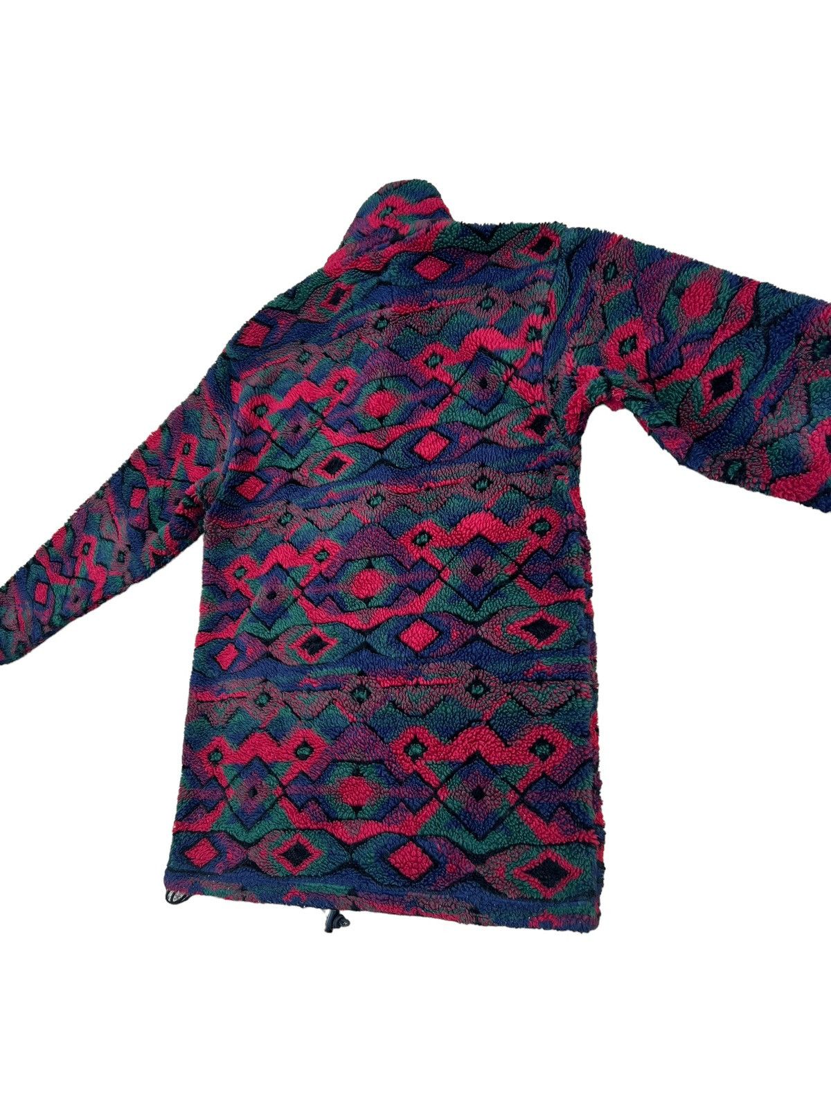 Woolrich Woolen Mills Vintage 90s WOOLRICH Usa Tribal Pullover Bulky Fleece Jacket Size US S / EU 44-46 / 1 - 18 Thumbnail