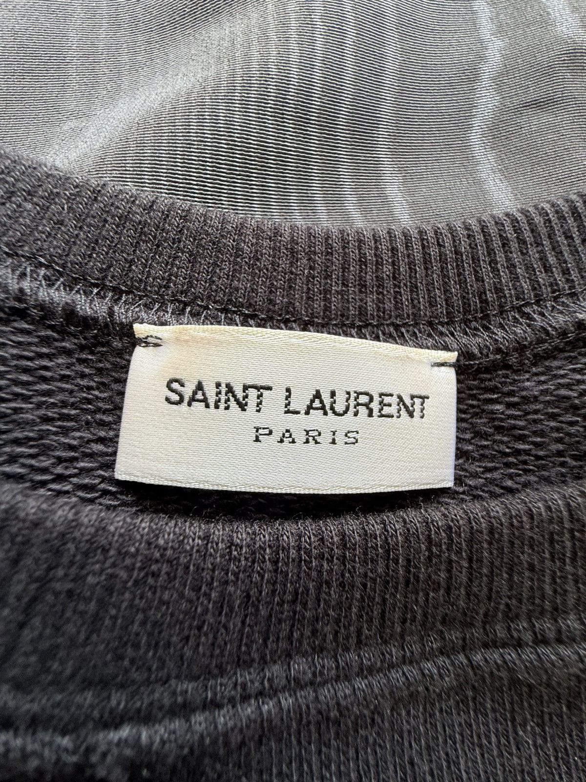 Saint Laurent Paris FW13 Saint Laurent zip crew neck sweater Hedi Slimane grail Size US L / EU 52-54 / 3 - 15 Thumbnail