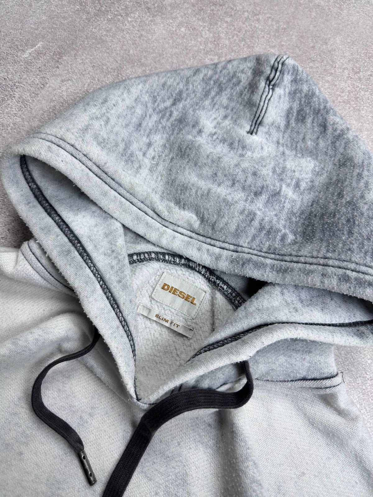 Diesel Vintage Diesel Boxy Hoodie Y2K Rare L Size US L / EU 52-54 / 3 - 3 Thumbnail