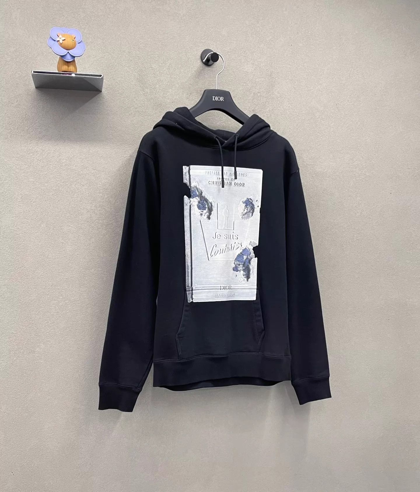 Dior DIOR black poster print hoodie S Size US S / EU 44-46 / 1 - 3 Thumbnail