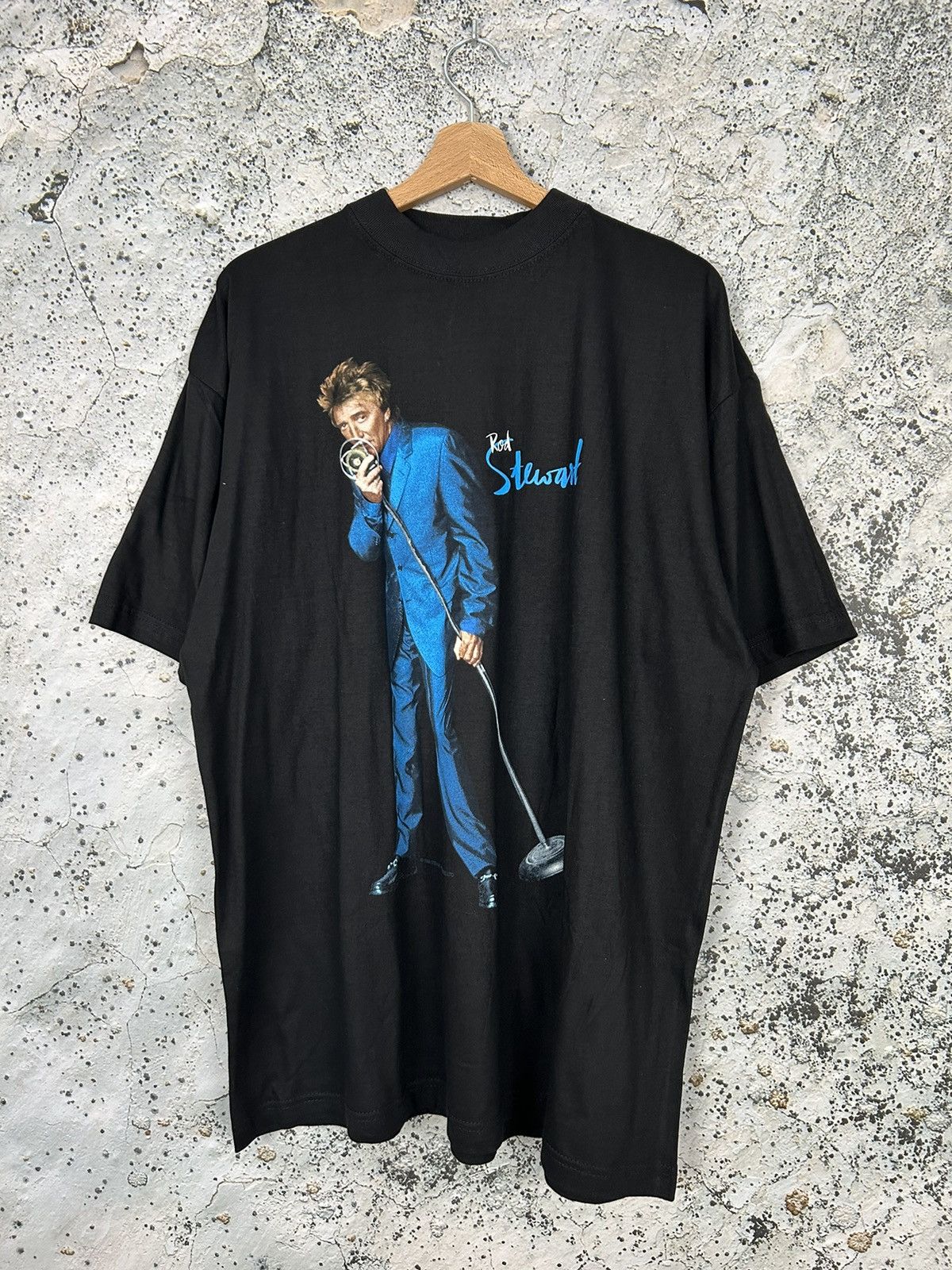 Vintage Rod Stewart 1998 Rock Band Tee Graphic Rare Hype