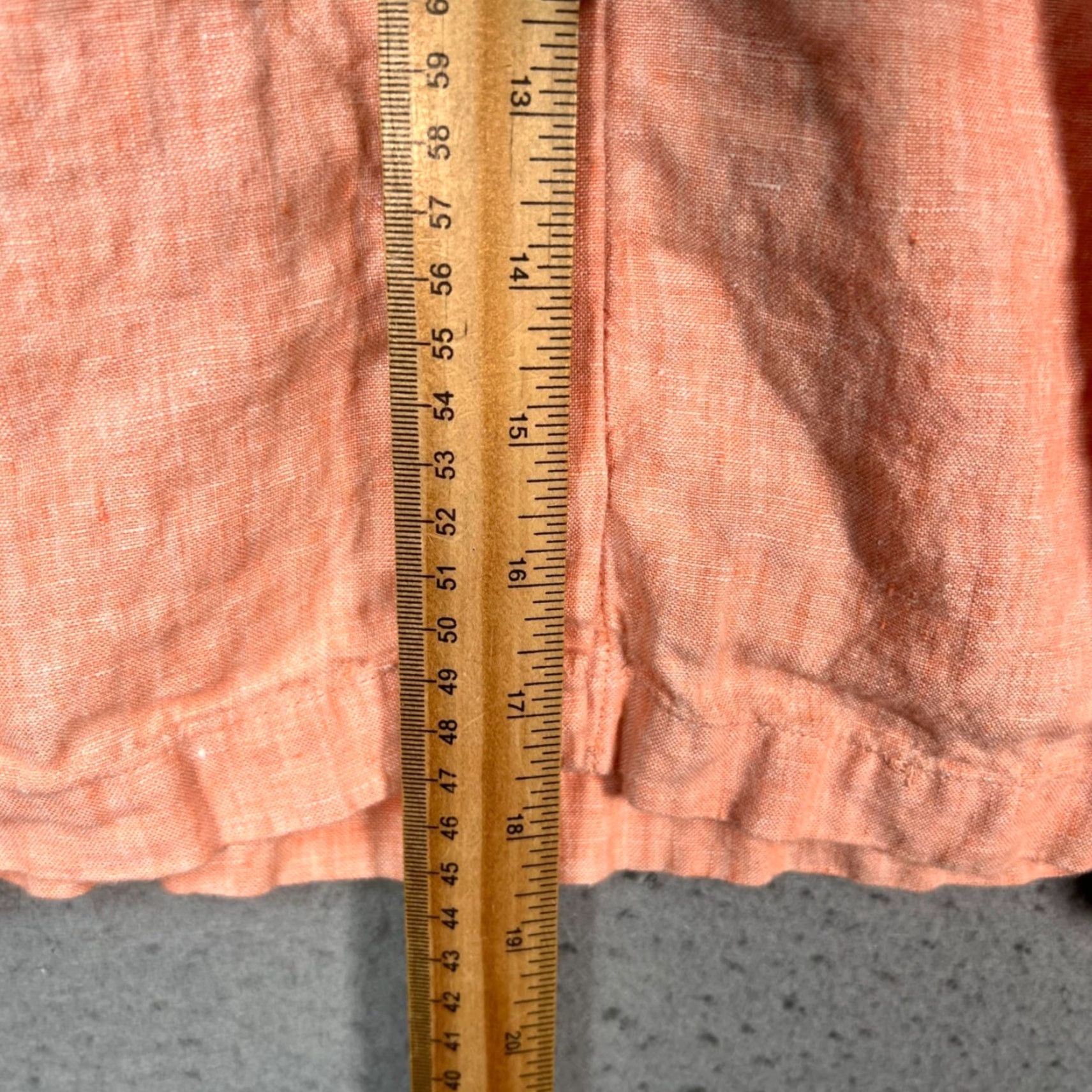 Vintage Wilfred Button-Up Shirt Womens XS Coral Linen Short Sleeve Crop Casual Shirt Size XS / US 0-2 / IT 36-38 - 6 Thumbnail