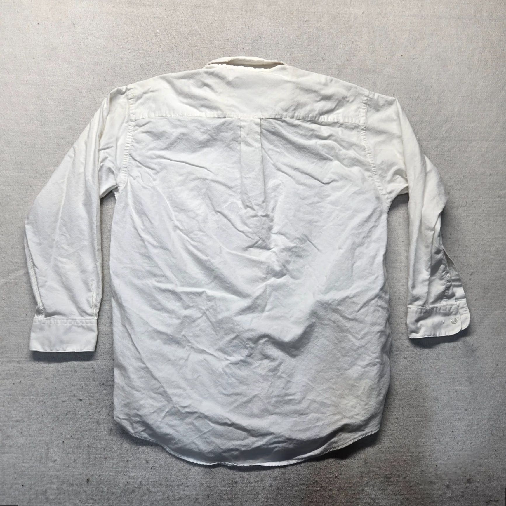 Enro ENRO Solid White Classic Button-Up Dress Shirt Long Sleeve Mens 16.5 32-33 Color: White Size: 16.5 Material: 100% Cotton Brand: ENRO Size 42R - 7 Thumbnail