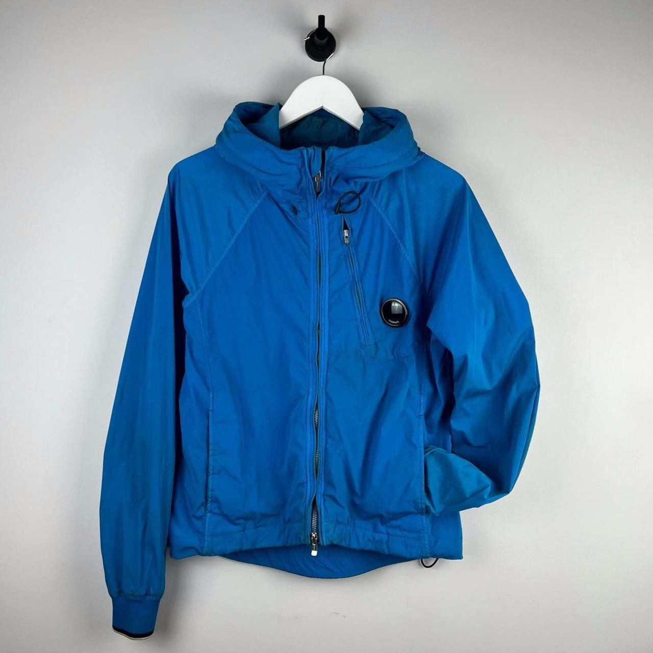image of C P Company Cp Company Nycra Windbreaker Jacket in Blue, Men's (Size Medium)