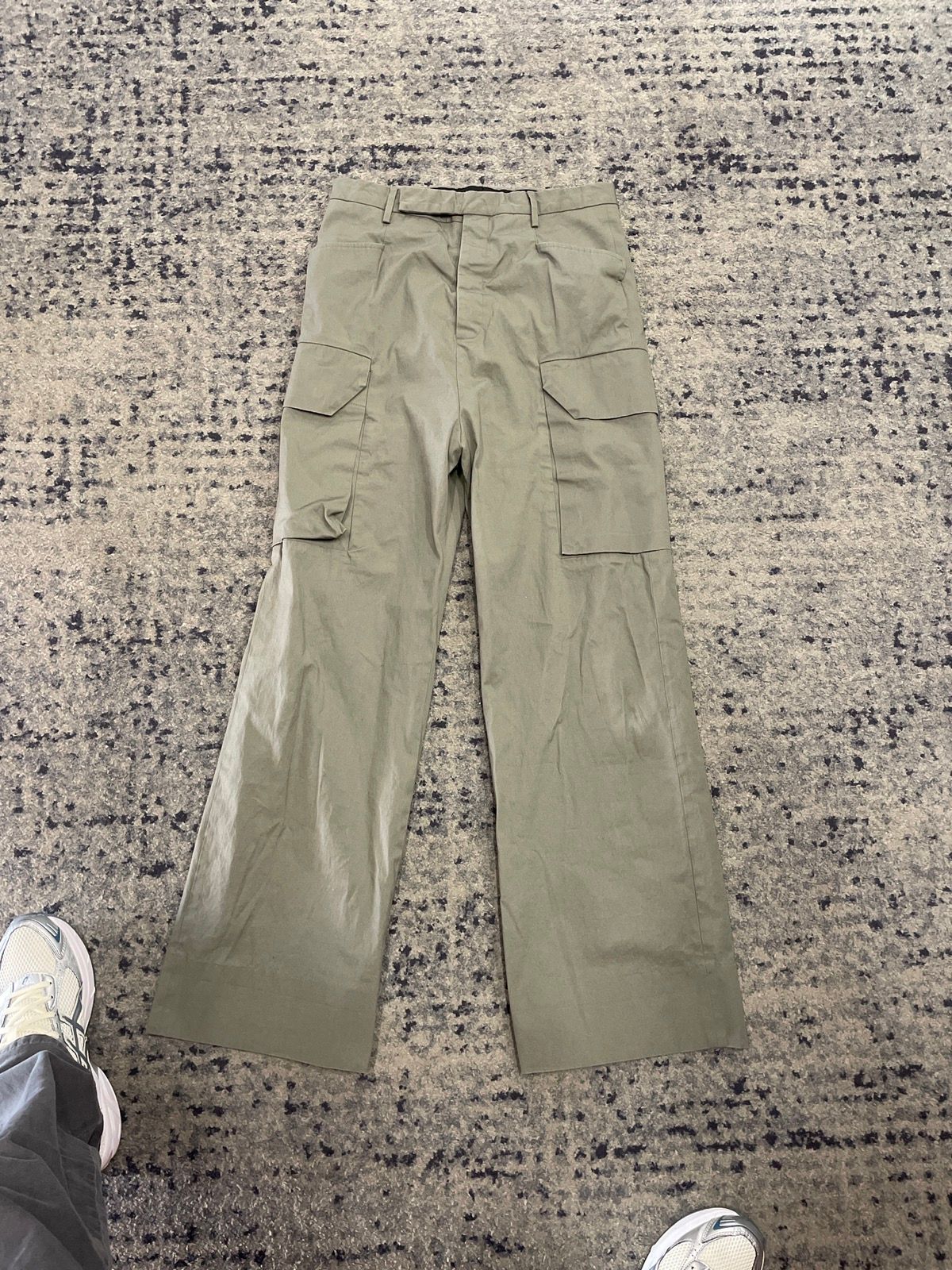 Pre-owned Rick Owens Cargo Trousers Green
