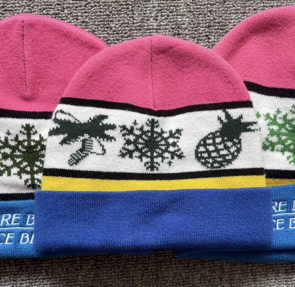 Billionaire Boys Club BBC Embroidered Knitted Christmas Beanie Size ONE SIZE - 2 Thumbnail