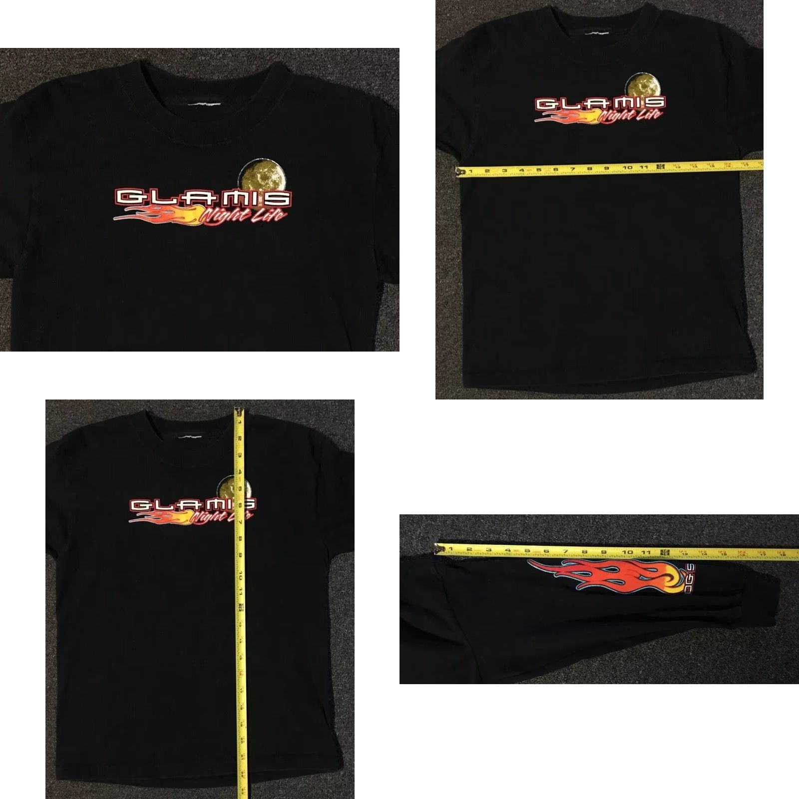JNCO Vtg Glamis Faded Flame Shirt XS Grunge Biker Punk Fire Skate Racing Y2K 90s Jnco Size US XS / EU 42 / 0 - 8 Thumbnail