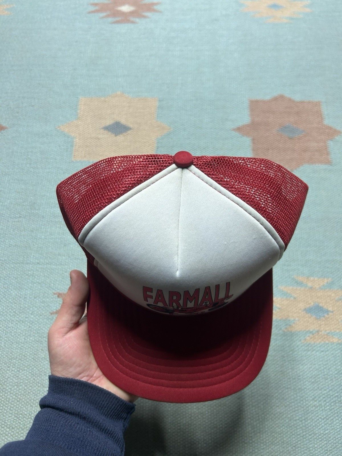 Vintage Vintage trucker hat mesh farmall f-20 tractor farm snapback Size ONE SIZE - 3 Thumbnail