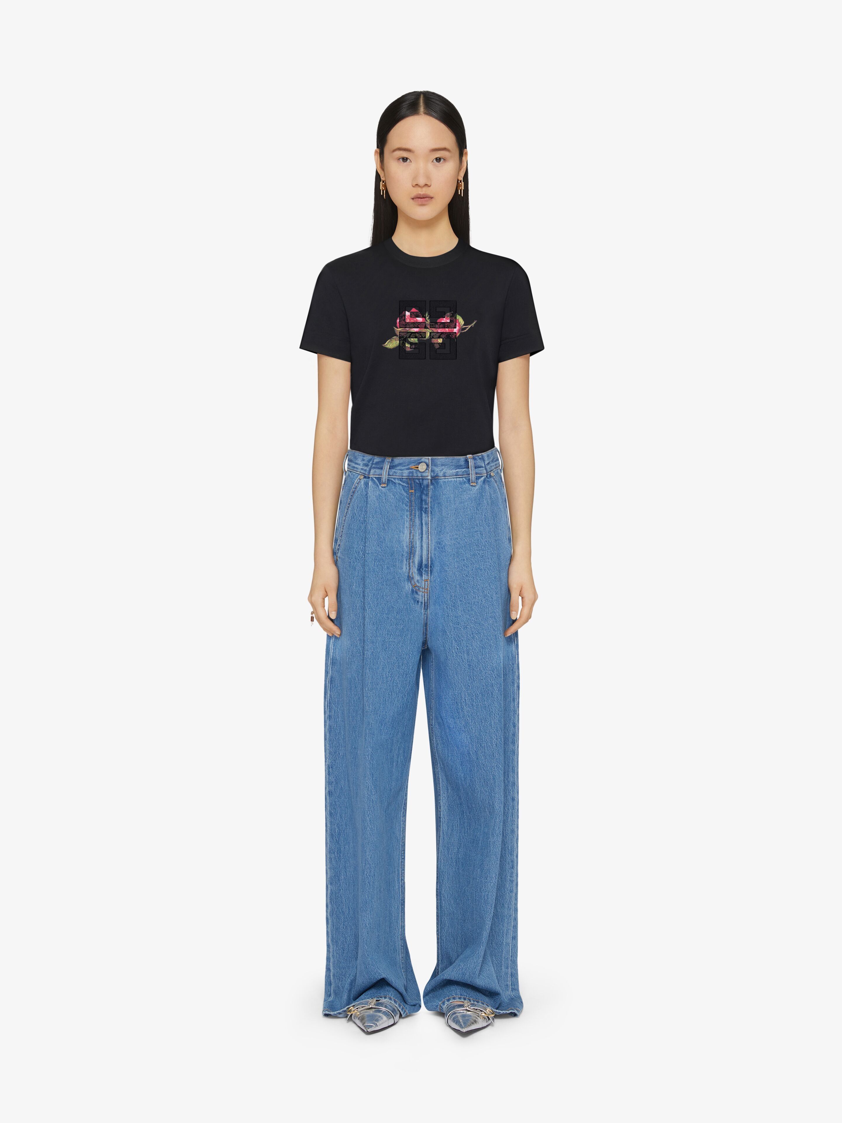 Givenchy o1srvl11e0725 Slim Fit T-Shirt in Black Size XL / US 12-14 / IT 48-50 - 2 Thumbnail