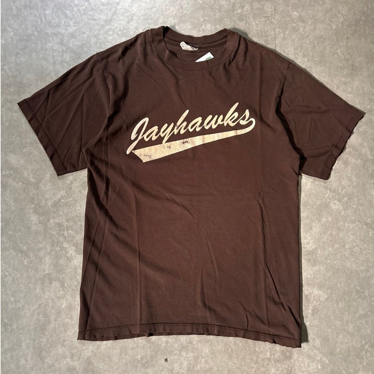 Other 90's Vintage Kansas Jayhawks Script Brown T-Shirt -L Size US L / EU 52-54 / 3 - 1 Thumbnail