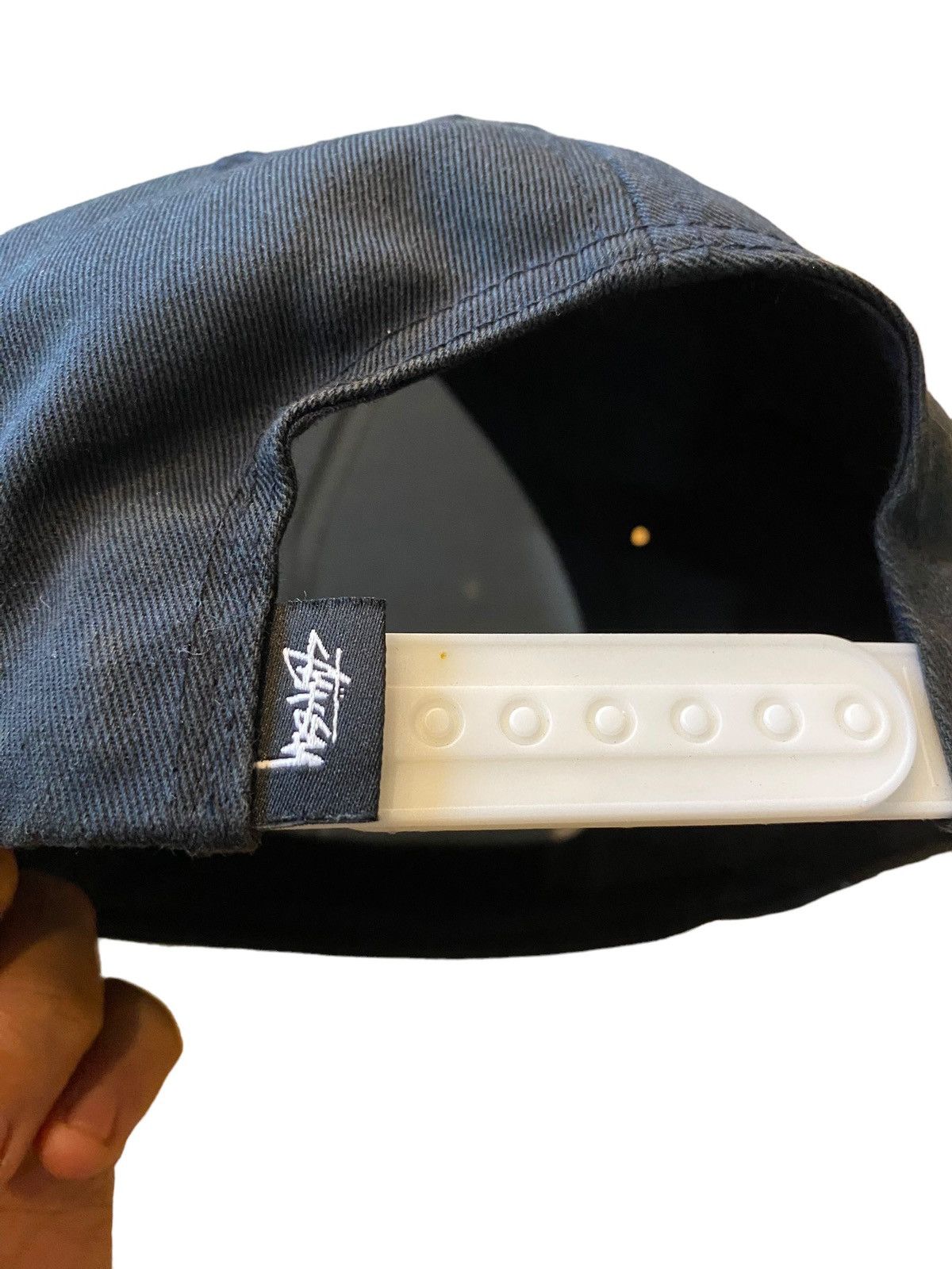 Stussy Stussy Snap back Black White Embroidery Logo Size ONE SIZE - 8 Thumbnail