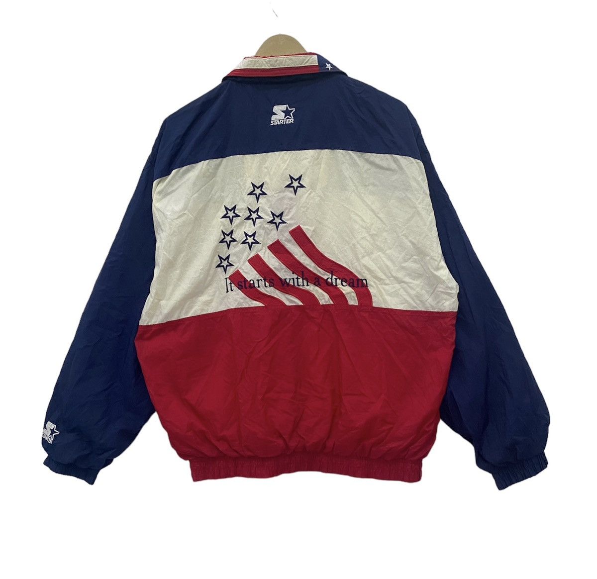 Starter Vintage Olympic Atlanta 1996 official usa team Size US M / EU 48-50 / 2 - 2 Thumbnail
