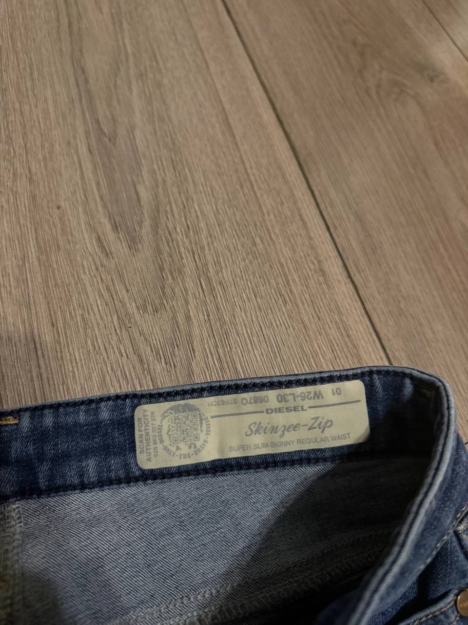 Diesel Diesel Skinzee-Zip Jeans Wmn W26 L30 Blue Super Slim Skinny Size 26" / US 2 / IT 38 - 4 Thumbnail