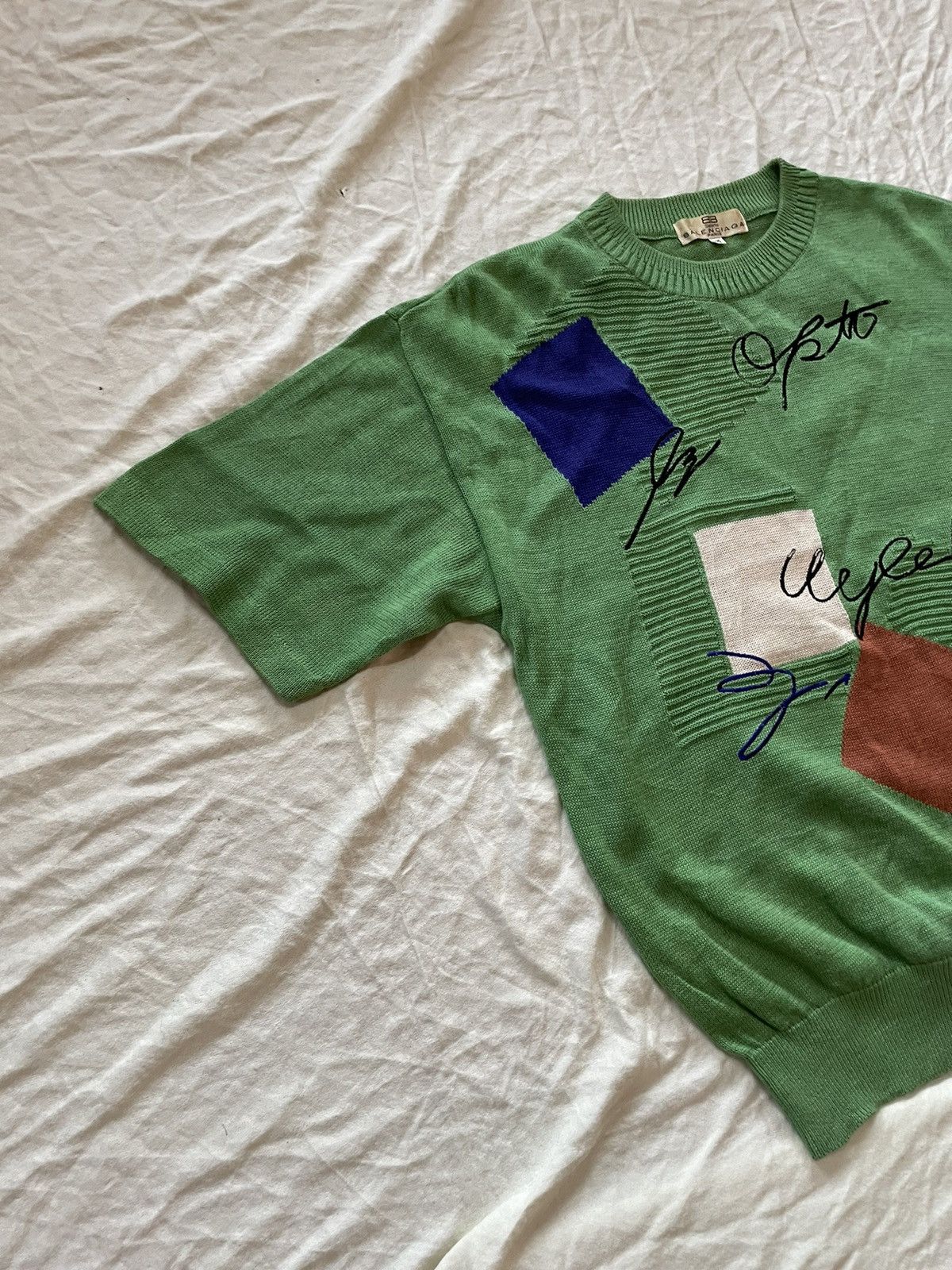 Balenciaga × Vintage Vintage Balenciaga Shortsleeve Sweatshirt Size M / US 6-8 / IT 42-44 - 3 Thumbnail