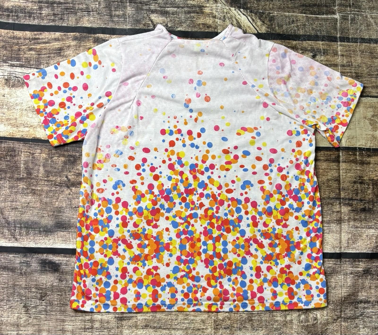Other Trisha Tyler Top Women's Medium Artsy Abstract V-Neck Size M / US 6-8 / IT 42-44 - 3 Thumbnail