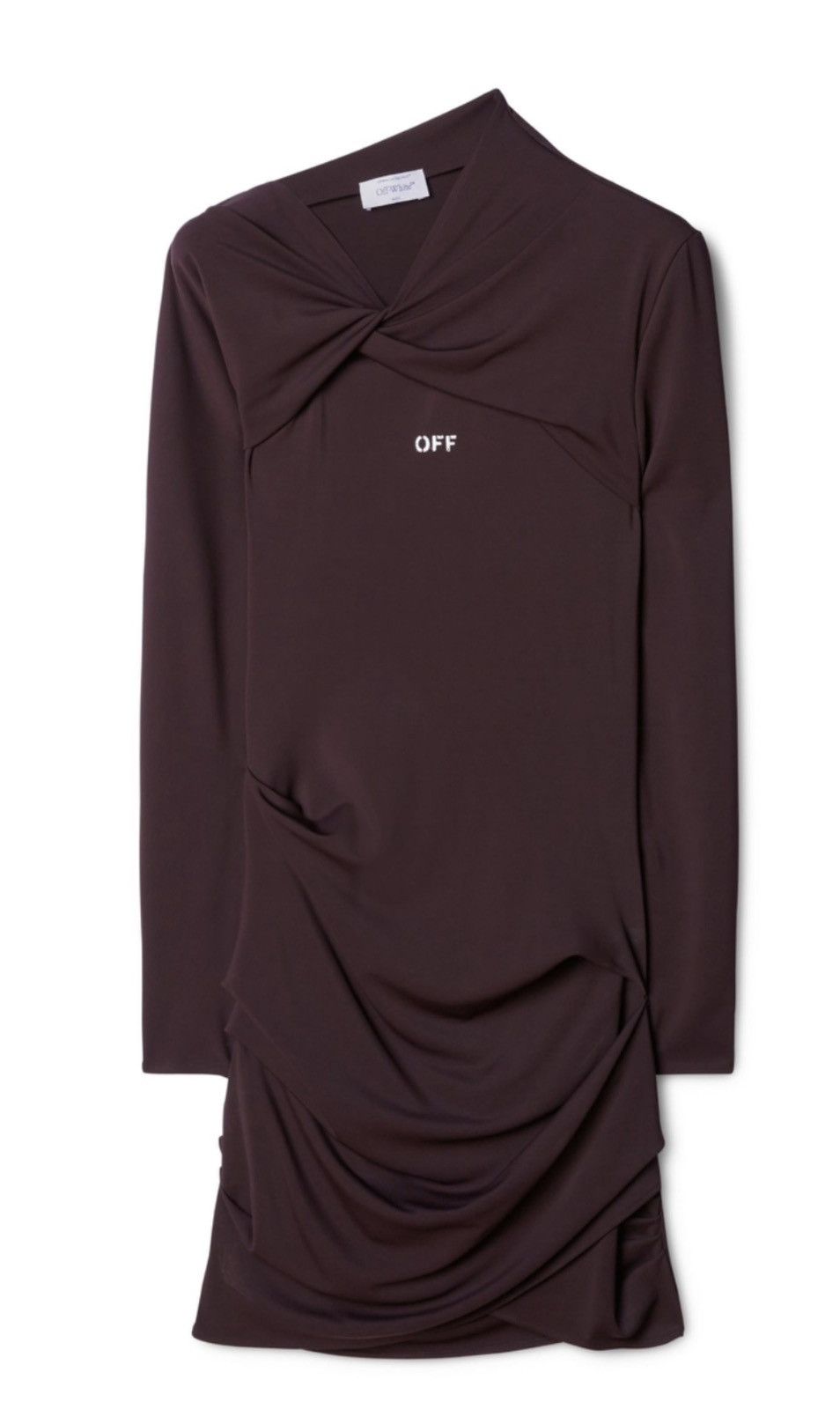 Off-White Off-White Fluid Jer Twist Mini Dress Size M / US 6-8 / IT 42-44 - 1 Thumbnail