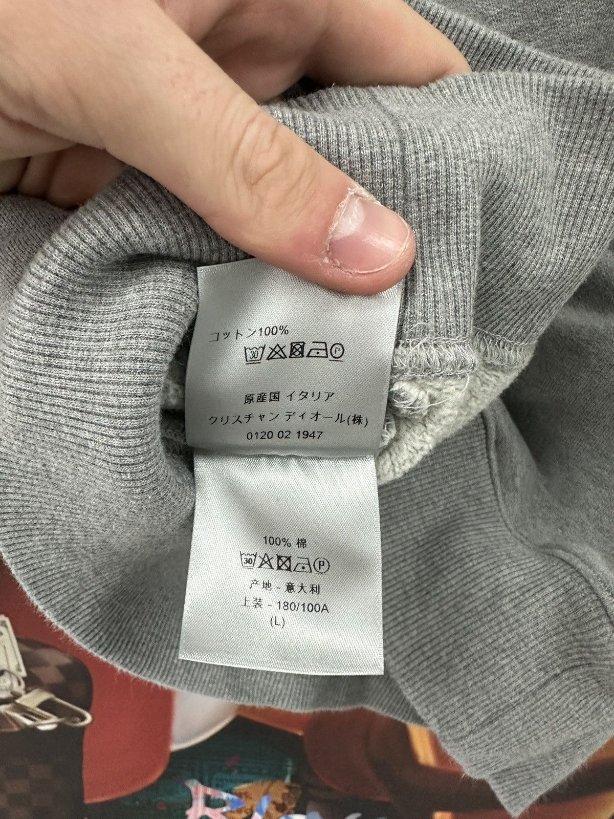 Dior Christian Dior Crewneck Sweatshirt Grey Large Size US S / EU 44-46 / 1 - 4 Thumbnail