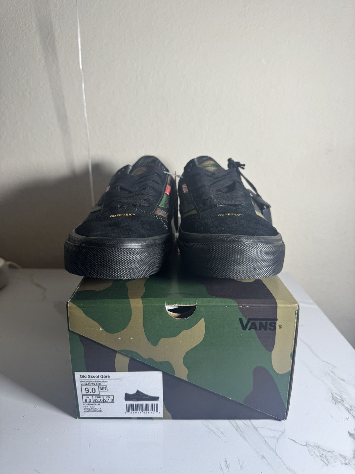 DEFCON × Vans DEFCON VANS Old Skool GTX Gore-Tex Black Woodland Camo - 9 Size US 9 / EU 42 - 2 Thumbnail