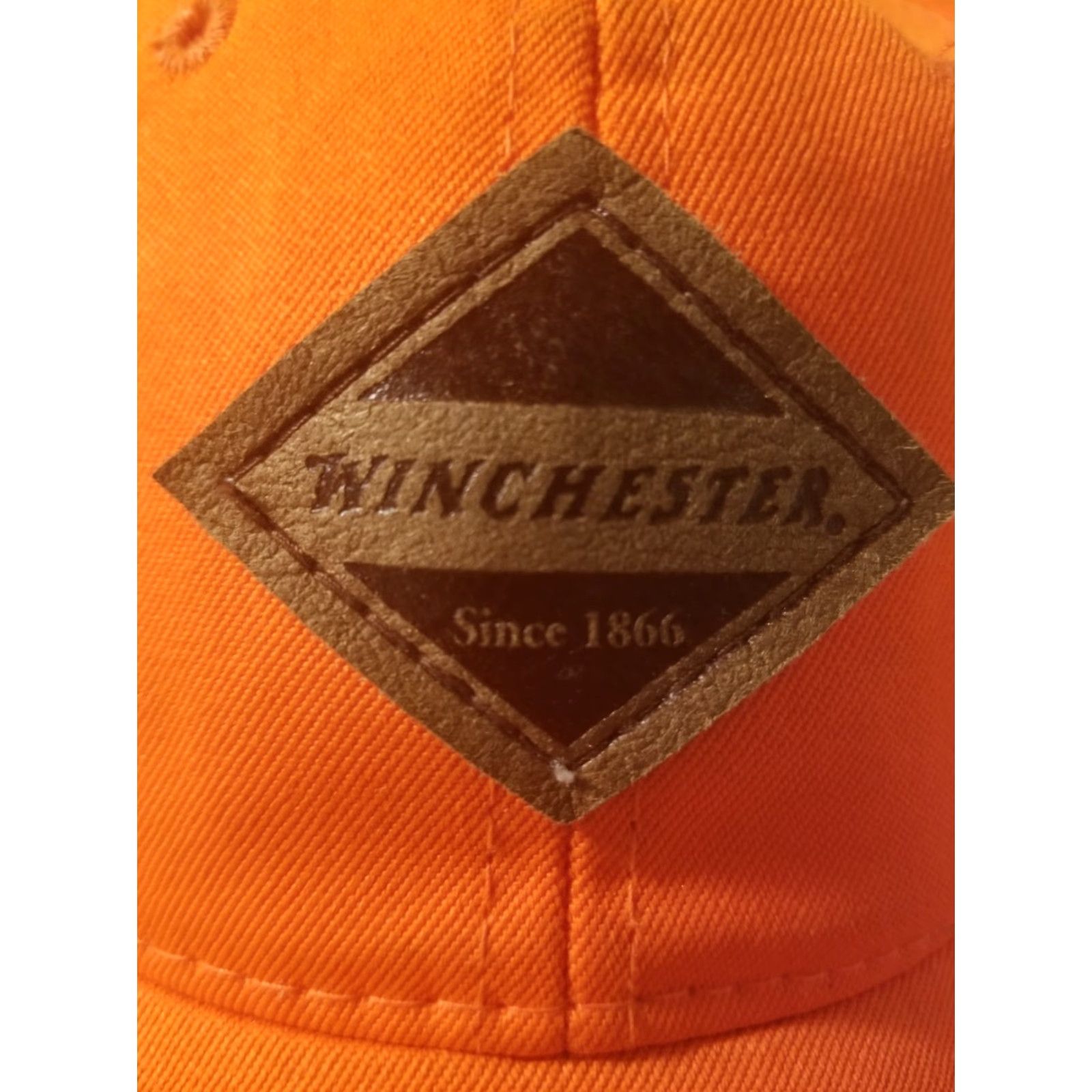 Vintage Winchester Hat OSFM Adult Orange Adjustable Hunting Baseball Cap Mens Size ONE SIZE - 2 Thumbnail