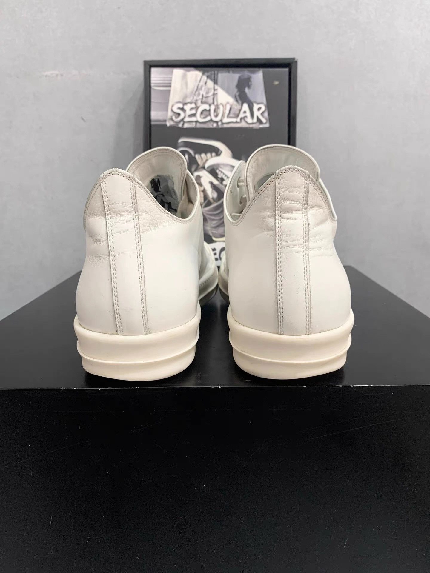 Rick Owens Rick Owens Mainline Milk Leather Low-Top Big Converse K34 Size US 11 / EU 44 - 7 Thumbnail