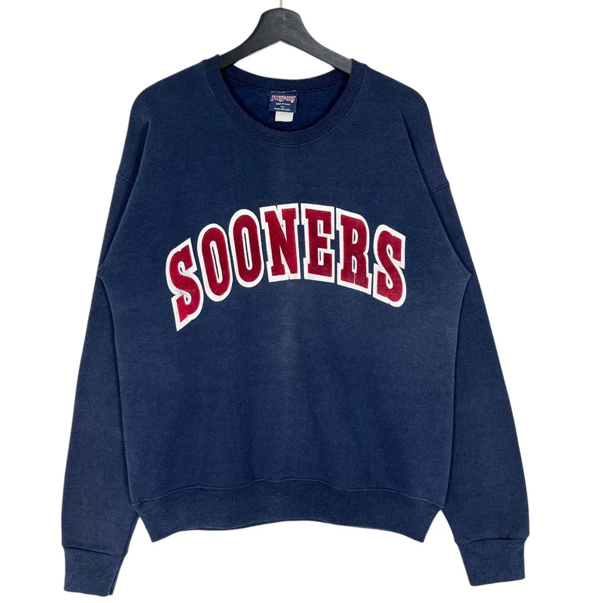 NCAA × Vintage Vintage 90s Oklahoma Sooners College Football Sweatshirt Size US L / EU 52-54 / 3 - 1 Thumbnail