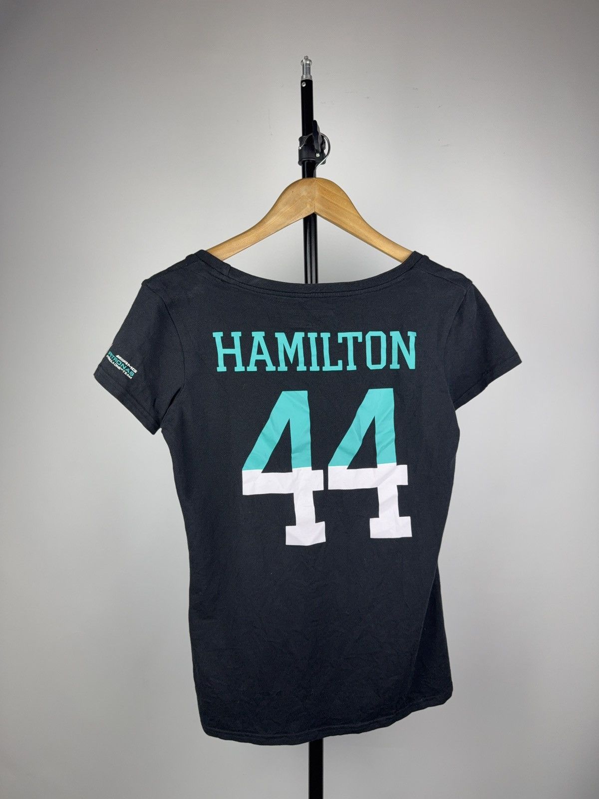 Mercedes-Benz Rare Racing 00s Mercedes LH44 Hamilton Petronas AMG t shirt Size L / US 10 / IT 46 - 7 Thumbnail
