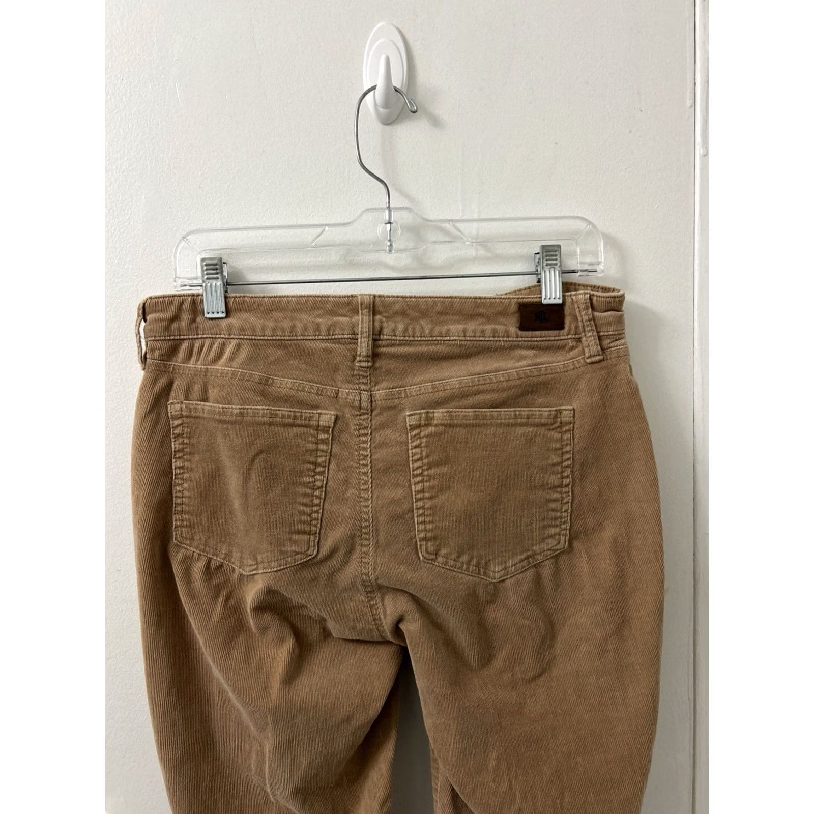 Ralph Lauren Lauren Ralph Lauren Corduroy Pants Womens 8 Brown Straight Slim Chino 32x27 Premier YKK Button Zipper Pocket(s) Machine Washable Vintage No Size 30" / US 8 / IT 44 - 7 Thumbnail