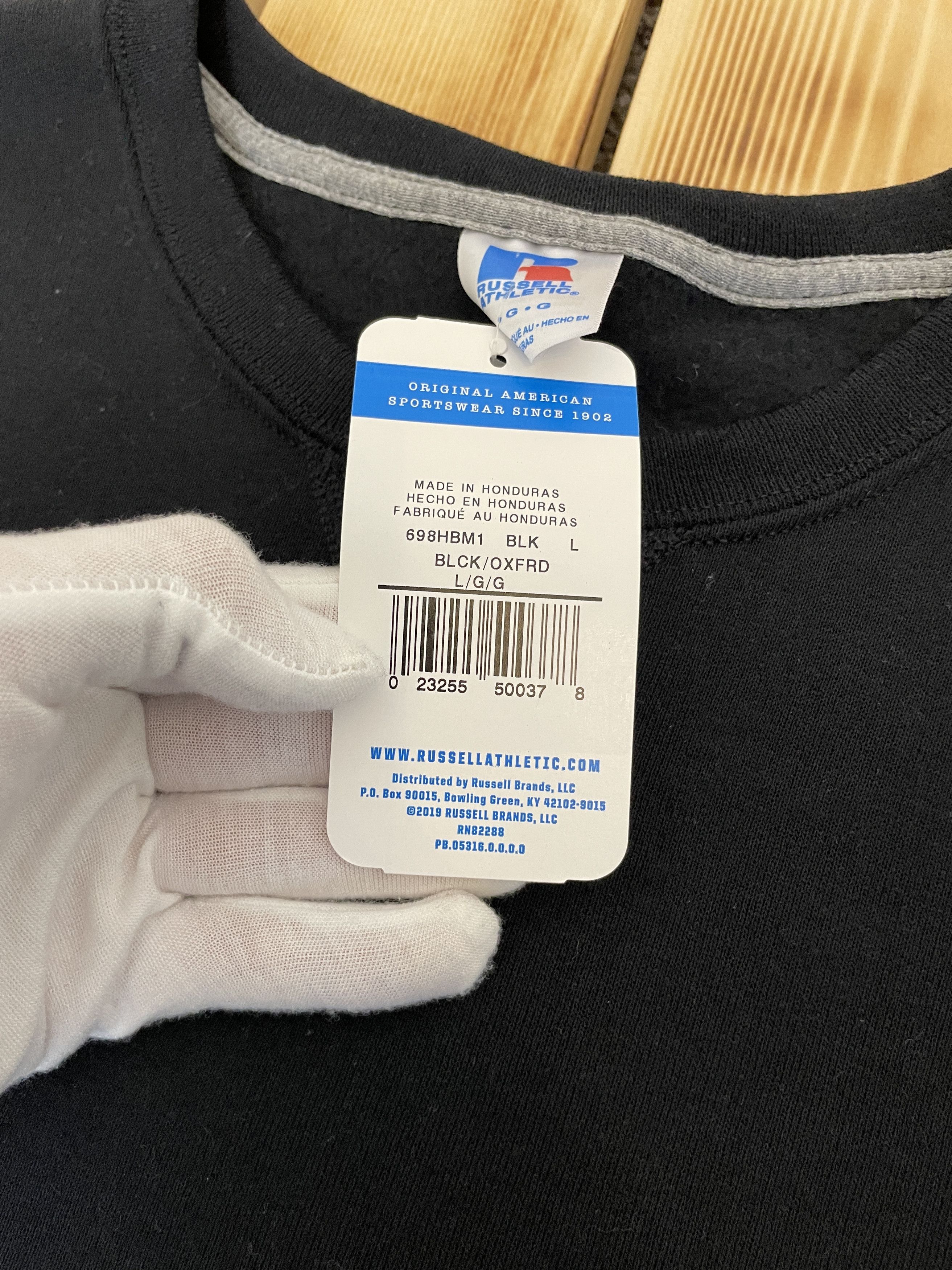 Russell Athletic NEW Russell Athletic Y2K Blank Sweatshirt Black Size US L / EU 52-54 / 3 - 4 Thumbnail