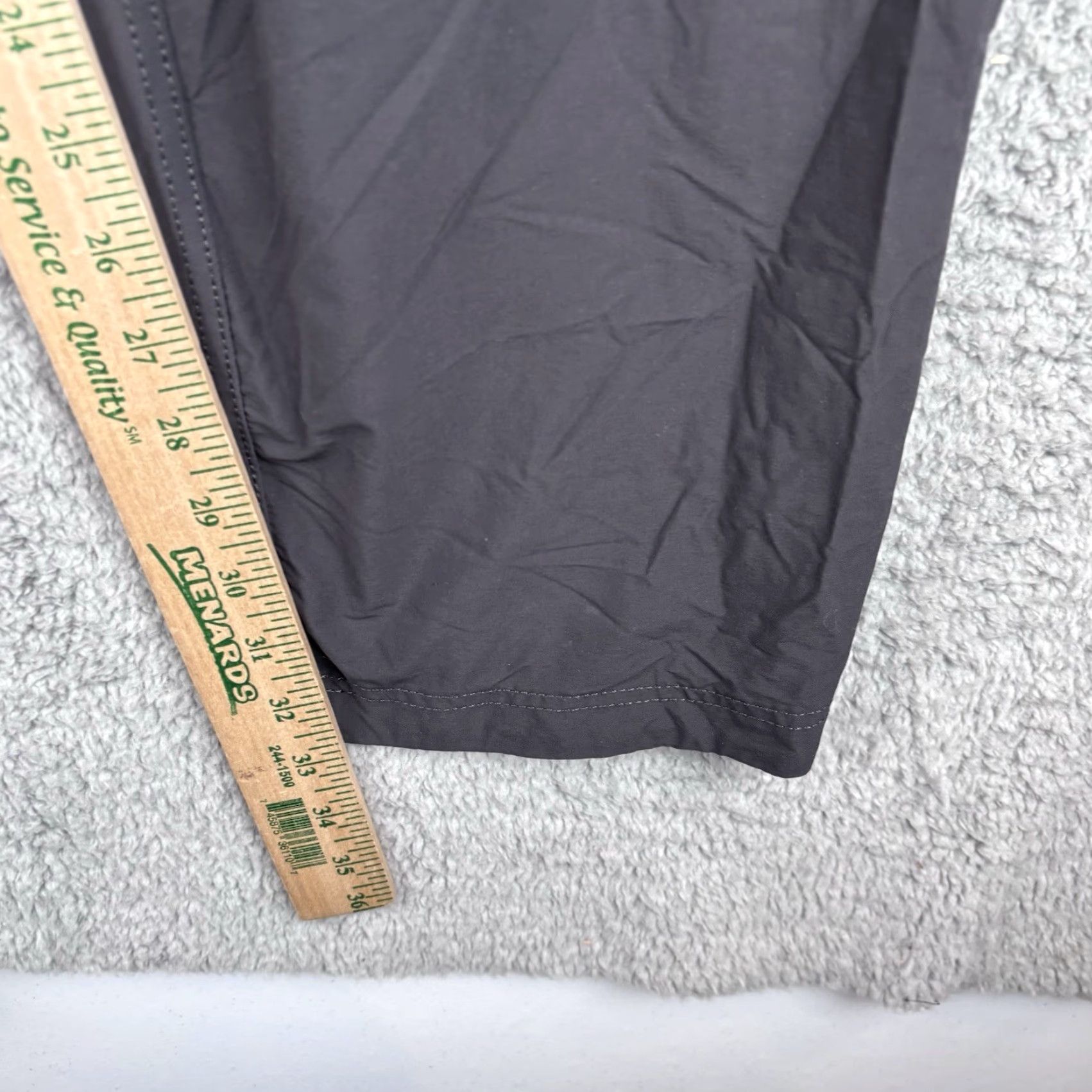 Abercrombie & Fitch Abercrombie & Fitch Track Pants Mens XL Long Gray Nylon Zip Pockets Lightweight Vintage 90s Grunge Hip Hop Windbreaker Style Tapered Regular Fit Size US 36 / EU 52 - 6 Thumbnail