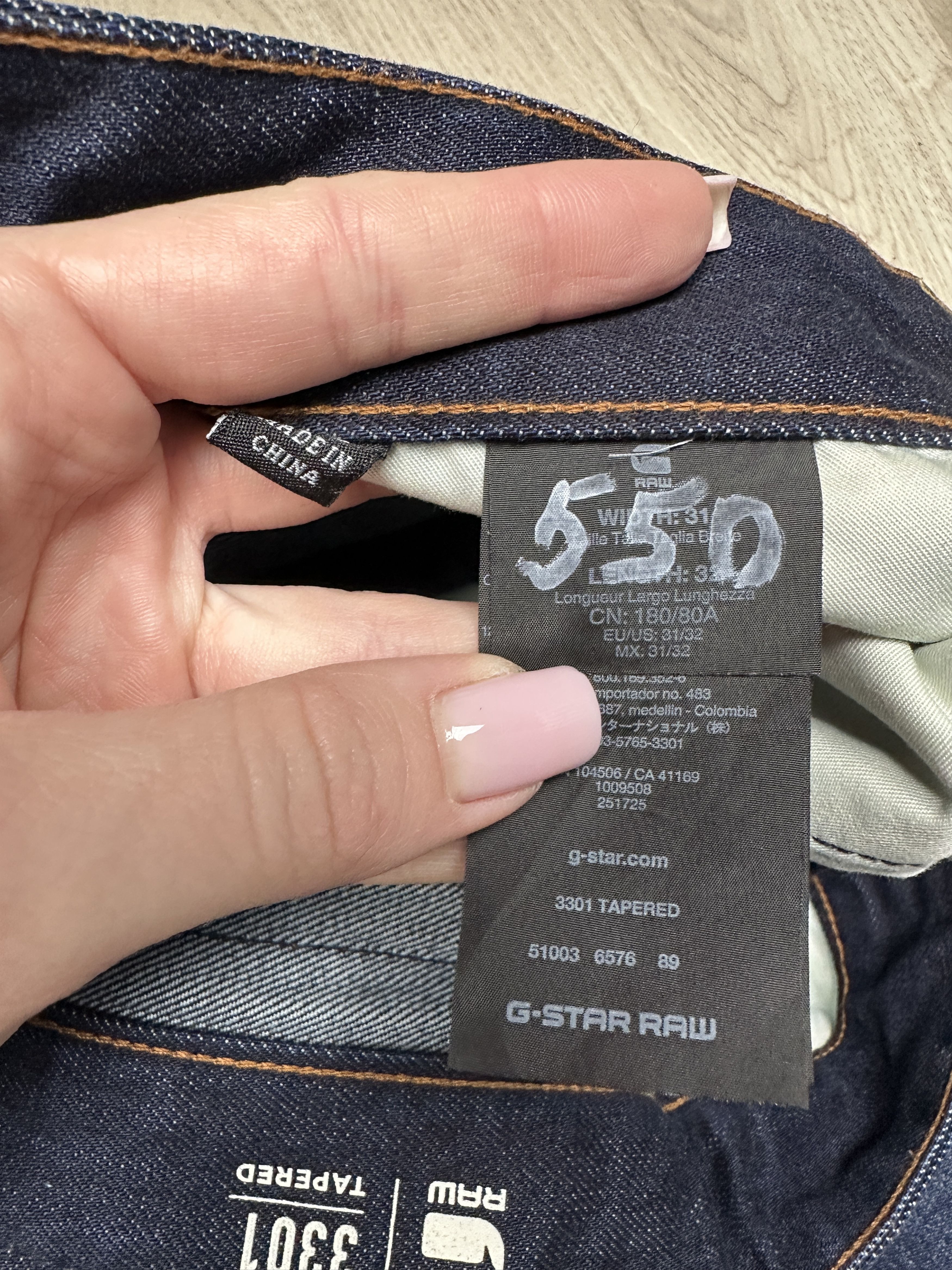 G-Star G Star Raw Mens 3301 Tapered Denim Pants Jeans Size US 31 - 5 Thumbnail