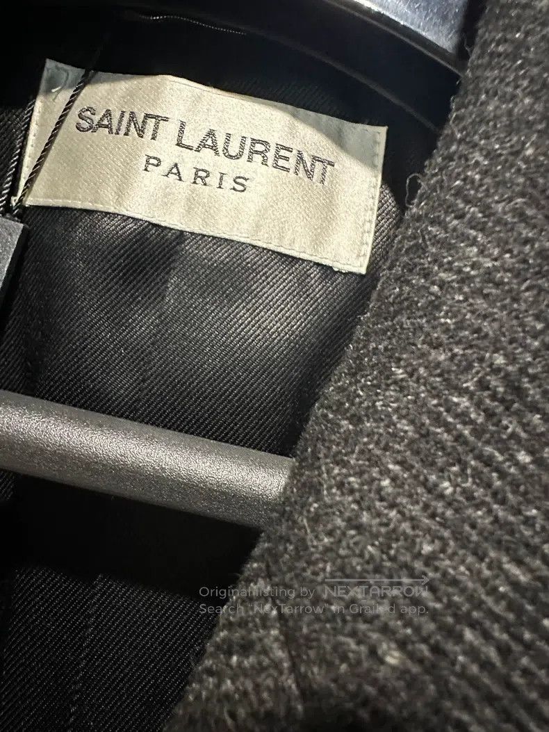 Saint Laurent Paris Saint Laurent Paris Gunmetal Gray Sword Collar Mid-Length Size US S / EU 44-46 / 1 - 6 Thumbnail
