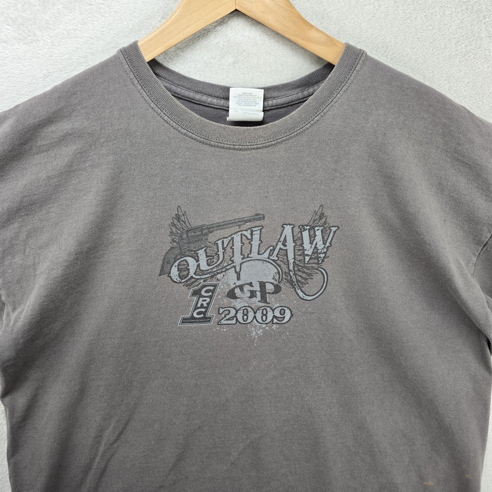 Gildan Outlaw Grand Prix CRC Motocross Shirt Mens XL Y2K 2009 Size US XL / EU 56 / 4 - 3 Thumbnail