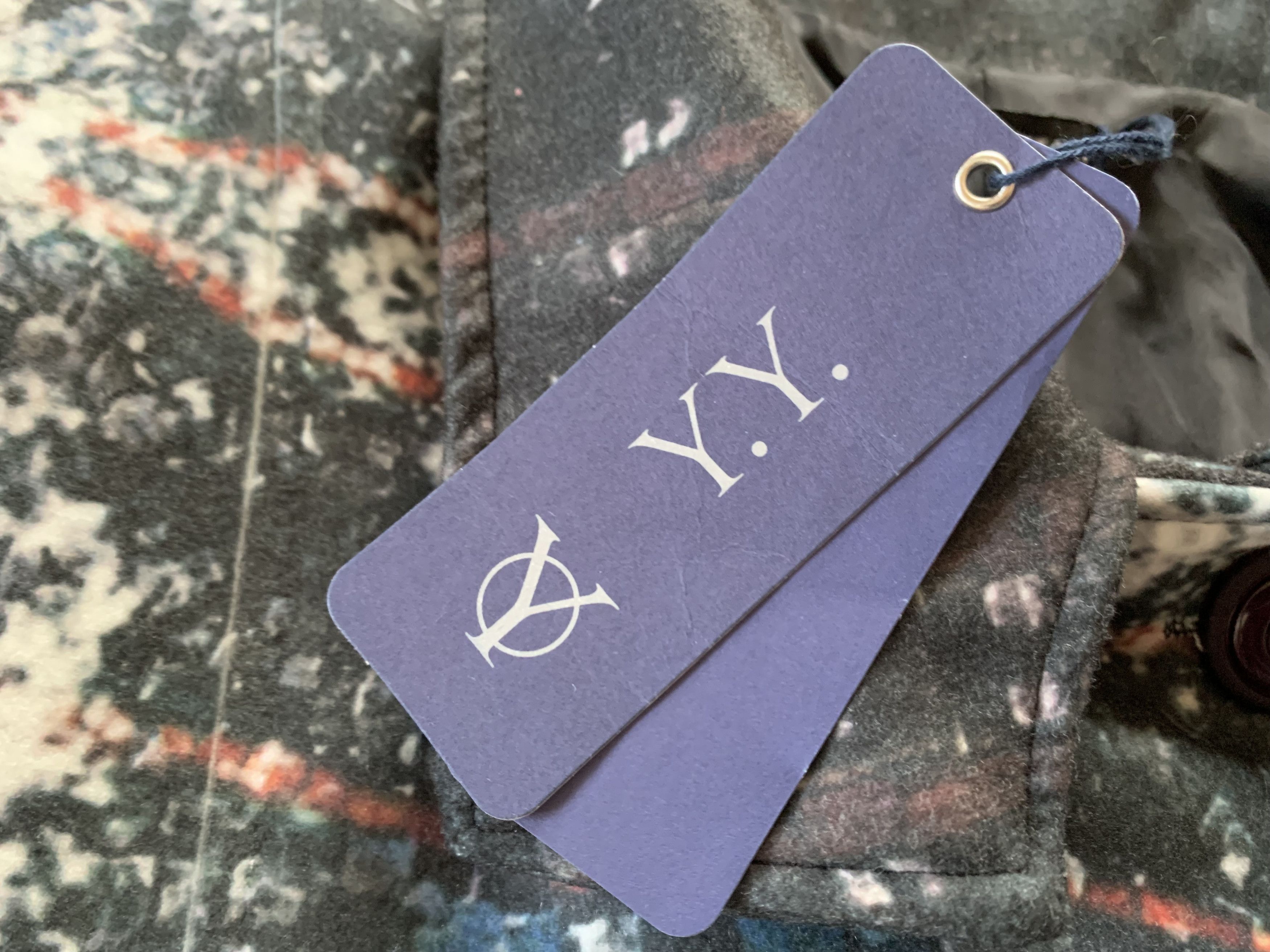 Other Y.Y. Made in Italy Wool Blend Artistic Print Coat Size XL / US 12-14 / IT 48-50 - 8 Thumbnail