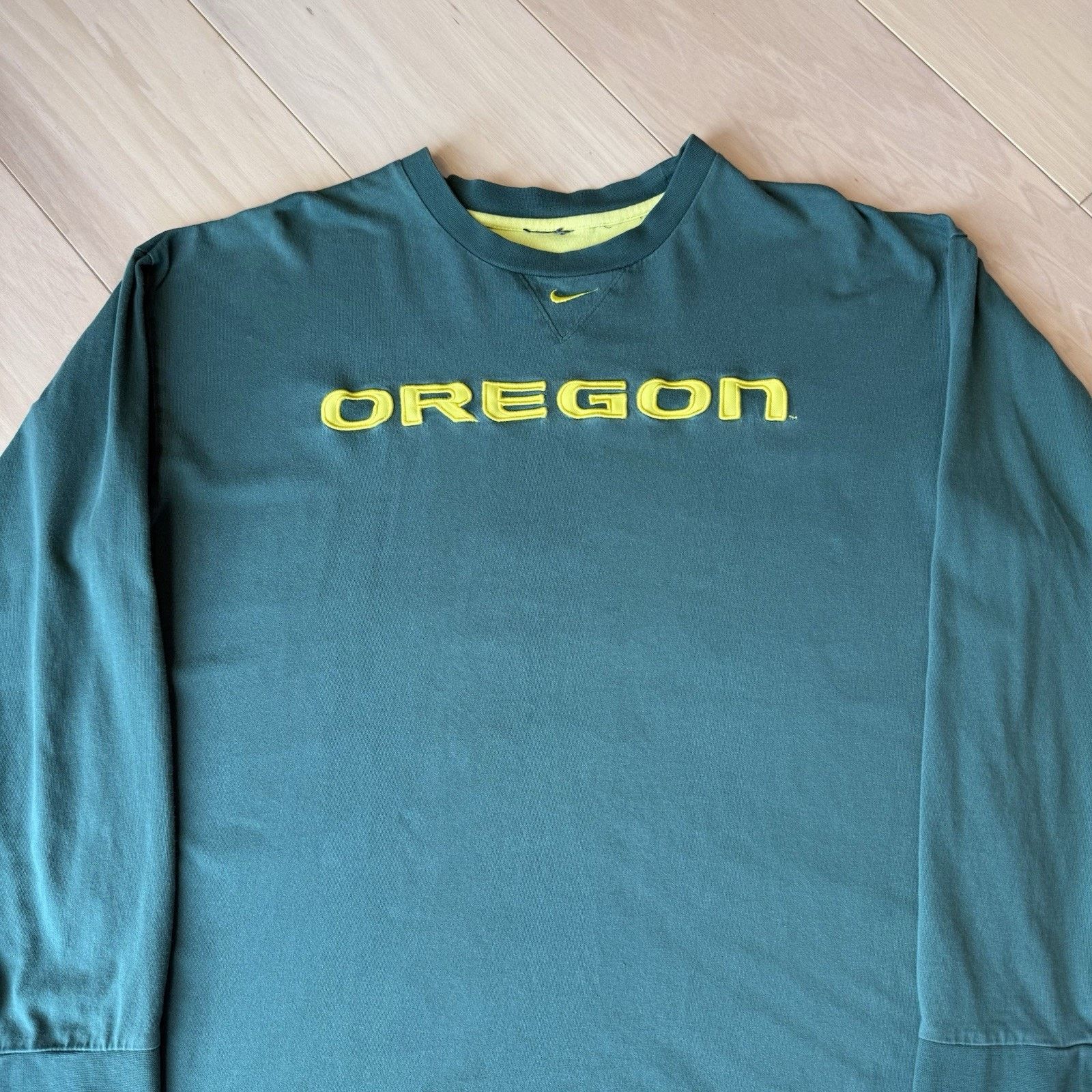 Nike Vintage Oregon Ducks Shirt L Green Y2K Nike Center Swoosh Size US L / EU 52-54 / 3 - 4 Thumbnail