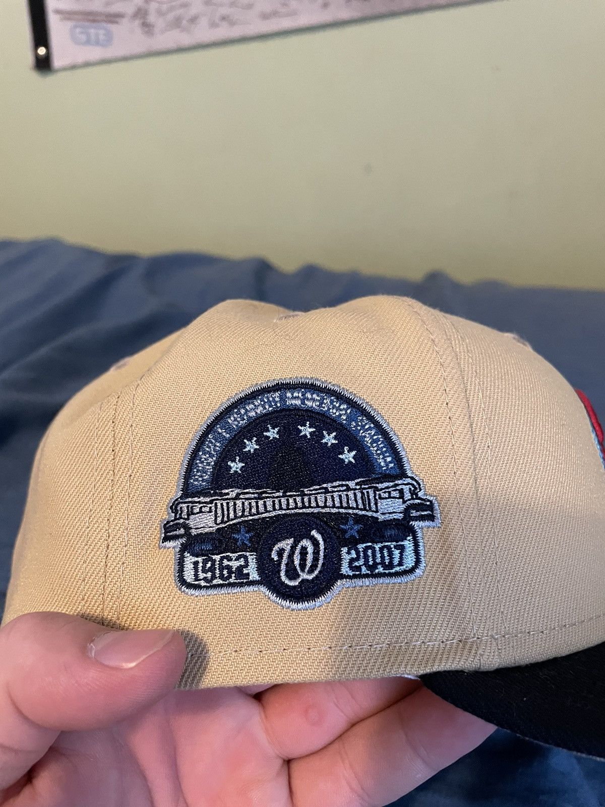 MLB × New Era Washington Nationals with side patch MLB hat 7 1/4 Size ONE SIZE - 3 Thumbnail