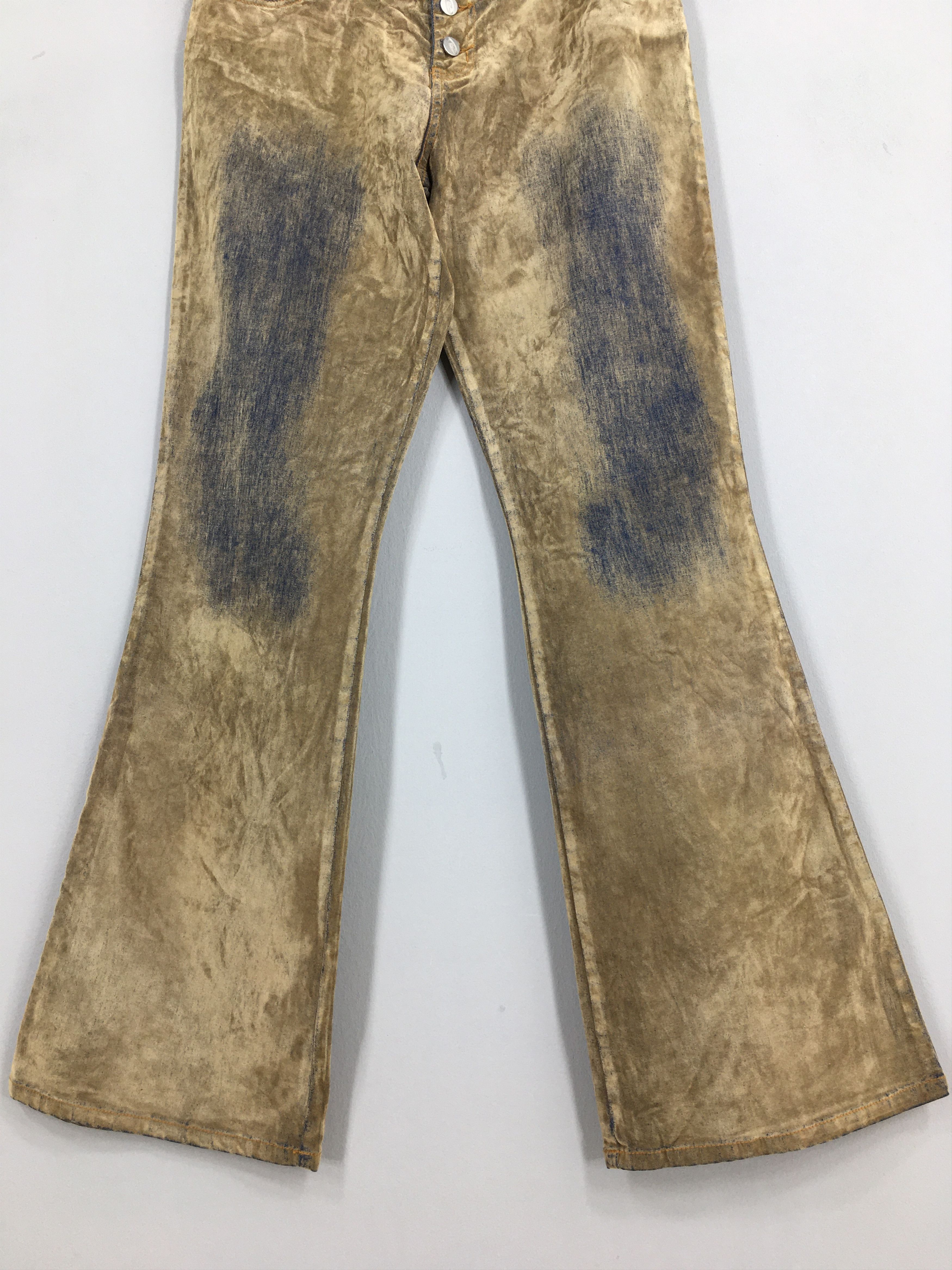 Japanese Brand Size 29x31 Y2K Bongo Let Me Be Flared Bootcut Pants S1039 Size US 29 - 3 Thumbnail