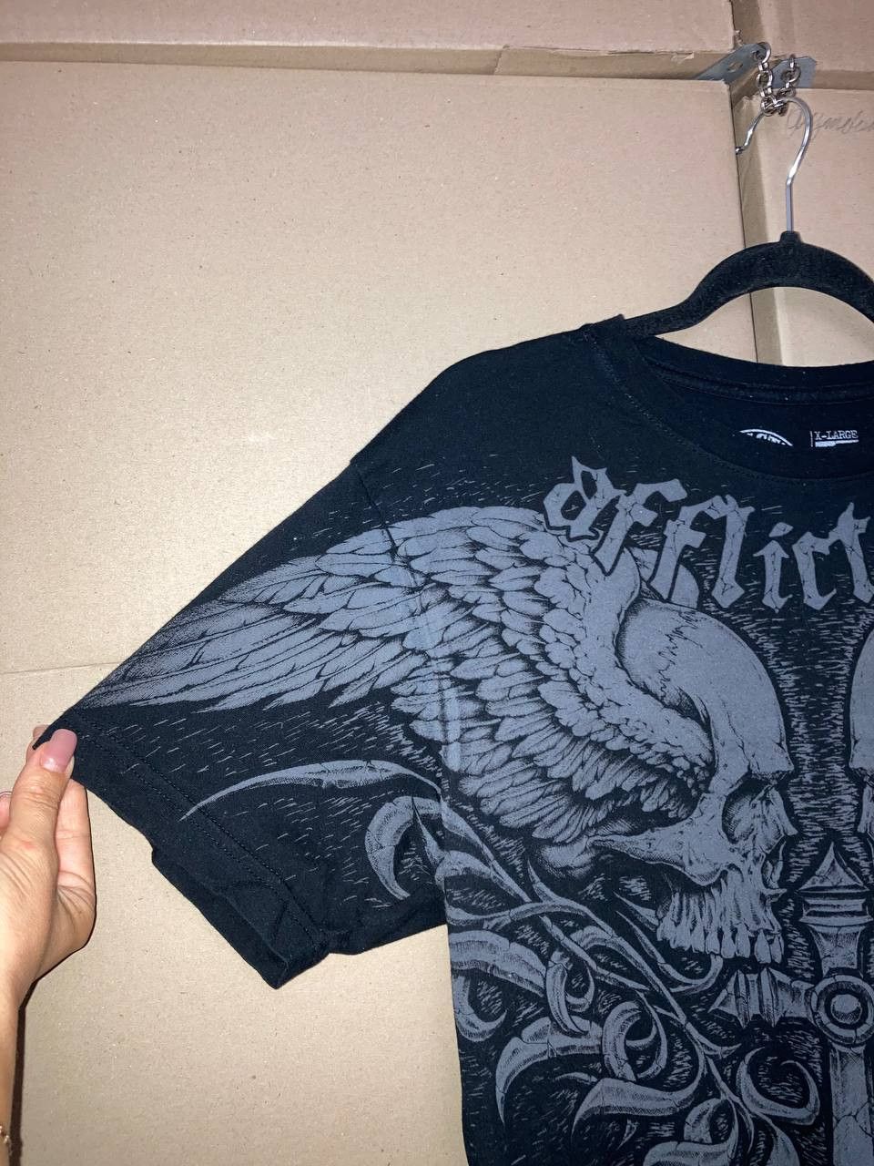 Affliction VINTAGE AFFLICTION T SHIRT TEE SKULL SKATE GOTH PUNK Y2K Size US XL / EU 56 / 4 - 5 Thumbnail