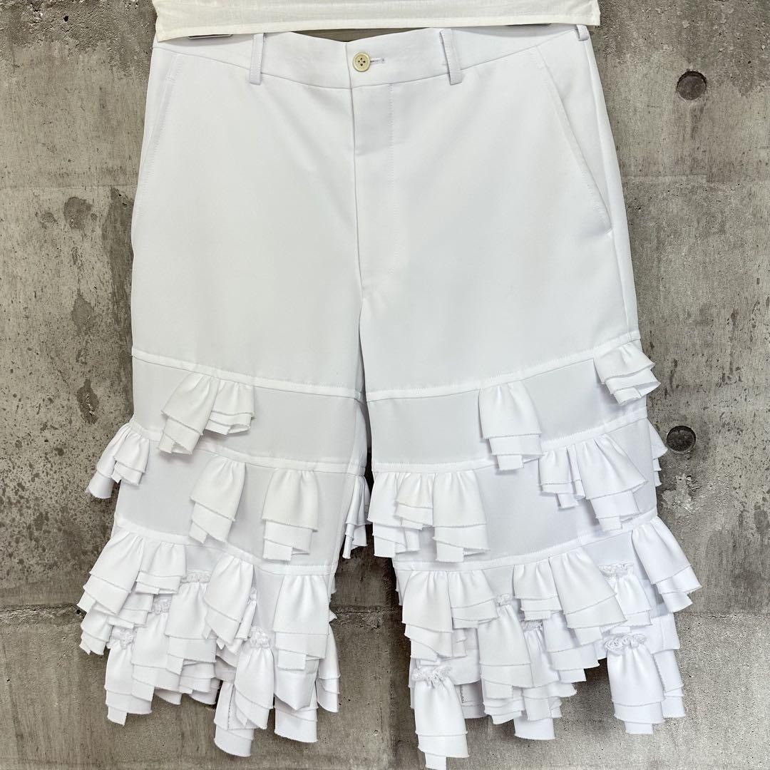 Comme des Garcons Homme Plus Comme des Garcons Homme Plus Ruffle Layer Tailor Shorts AW24 Size US 31 - 2 Thumbnail