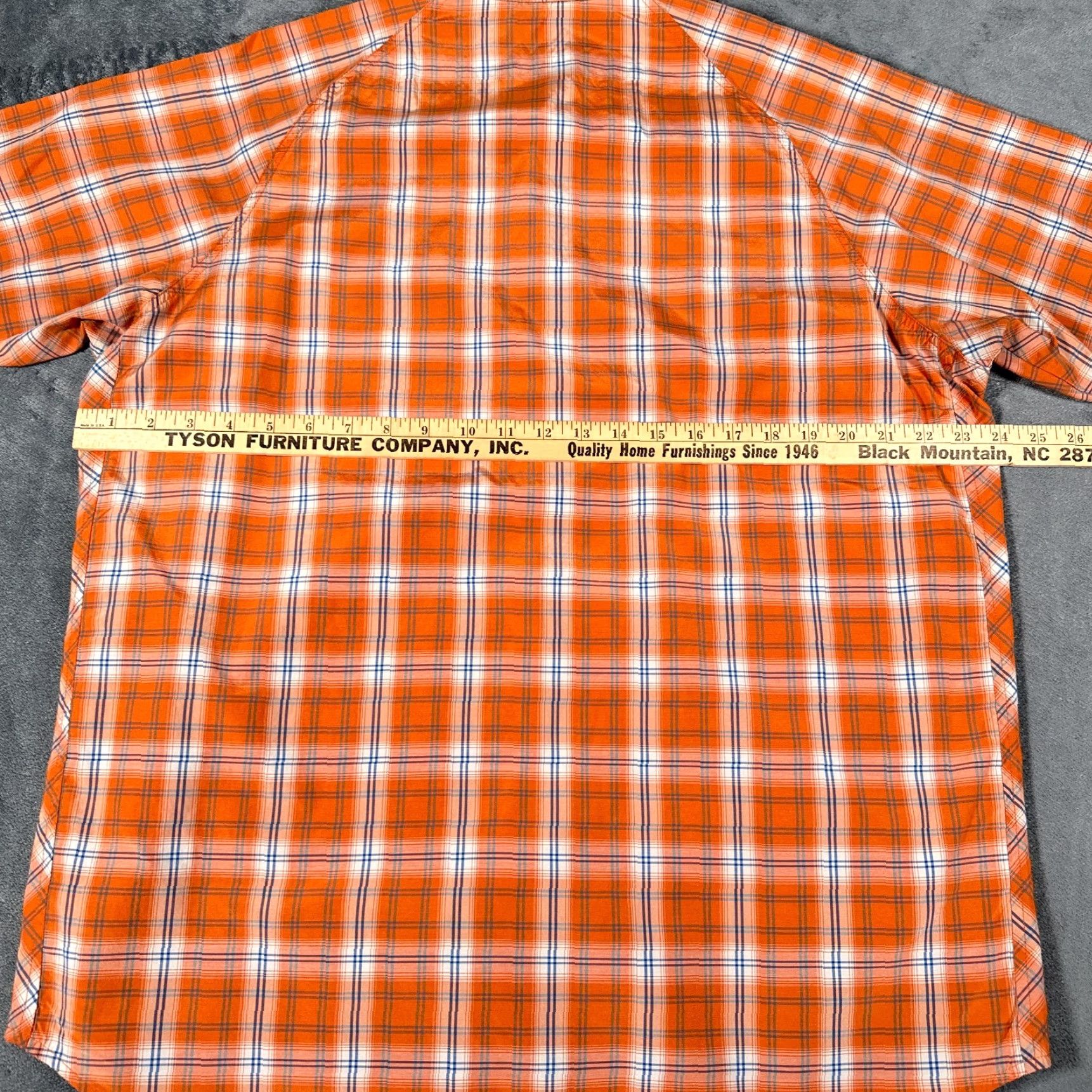 Vintage REI Button-Up Shirt Mens XL Orange Tartan Plaid Raglan Short Sleeve Zip Pocket Size US XL / EU 56 / 4 - 5 Thumbnail