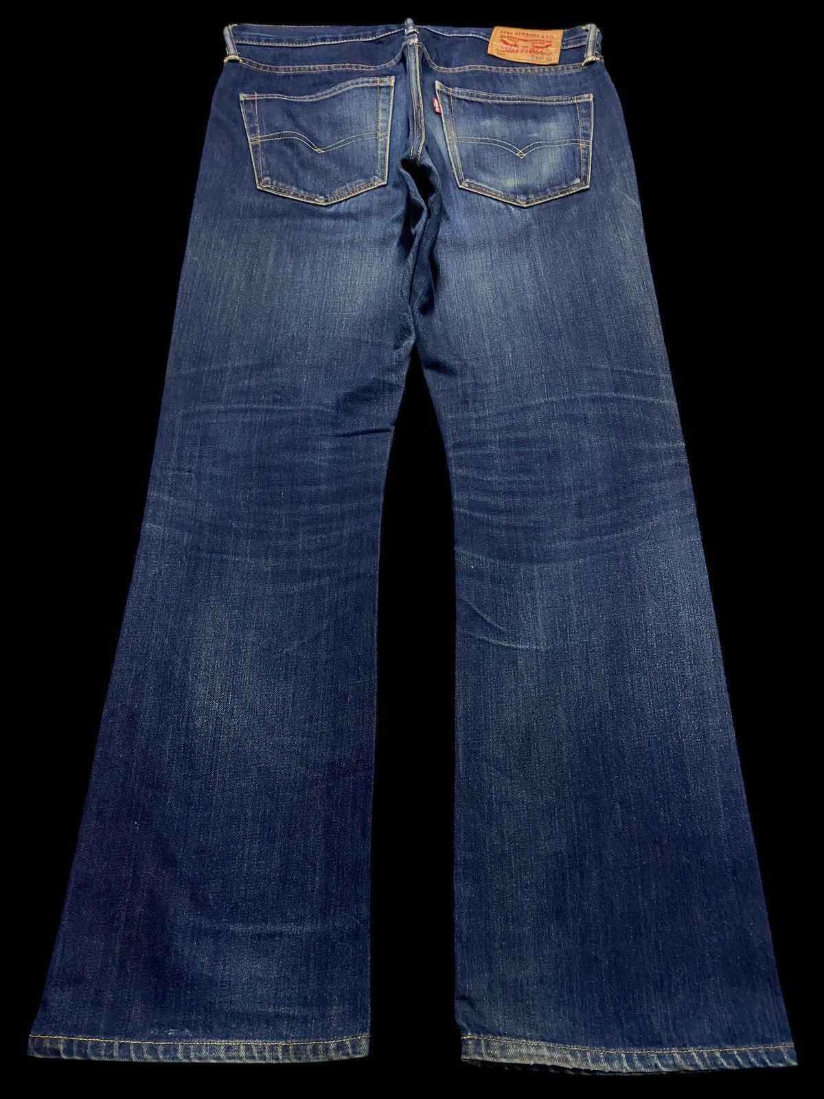 Levi's Levis 527 Y2K Blue Wash Distressed Bootcut Style Jeans Size US 34 / EU 50 - 2 Thumbnail