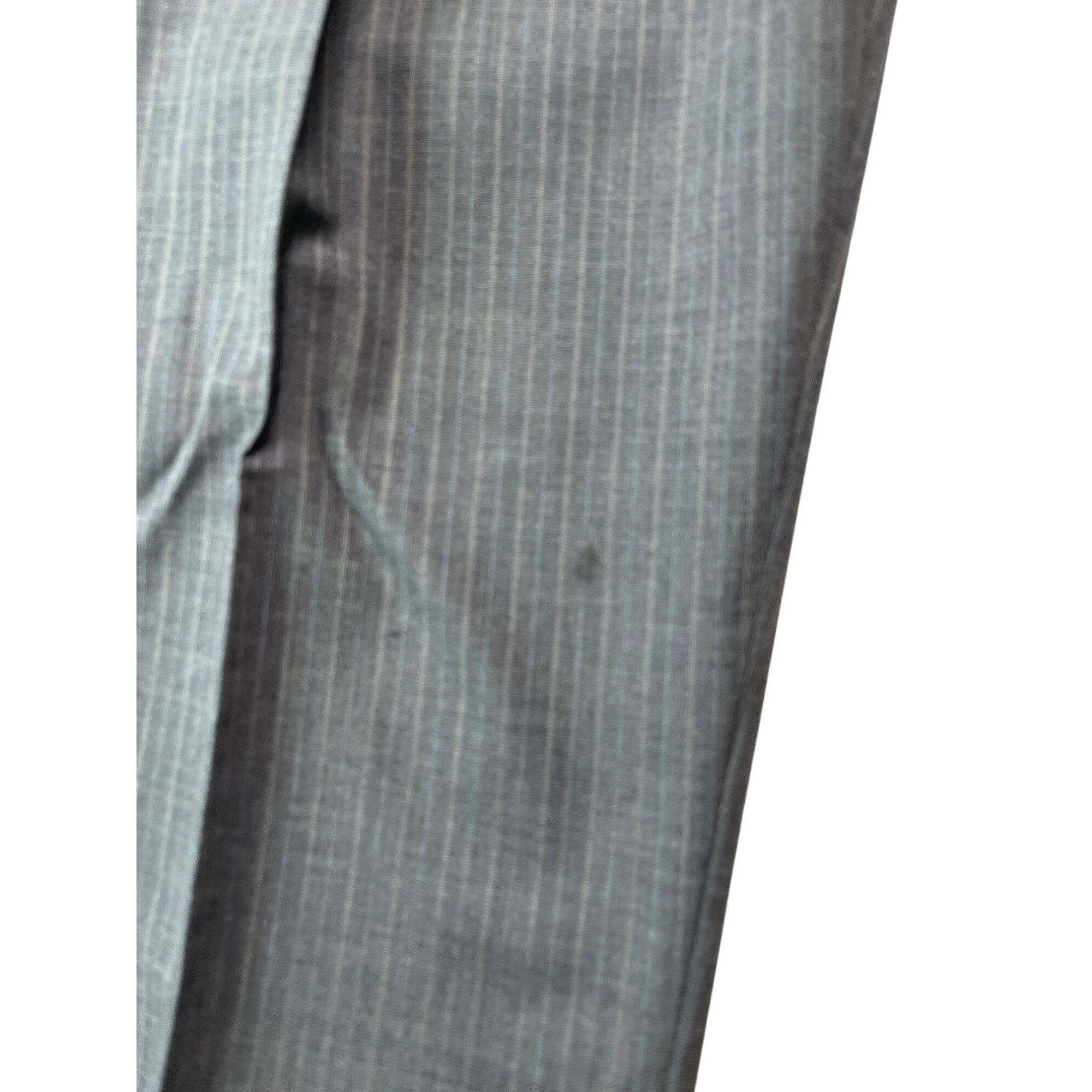 Other Mens Gray Pinstripe Two-Piece Suit 100% Wool Classic Fit Jac Size 44R - 16 Thumbnail