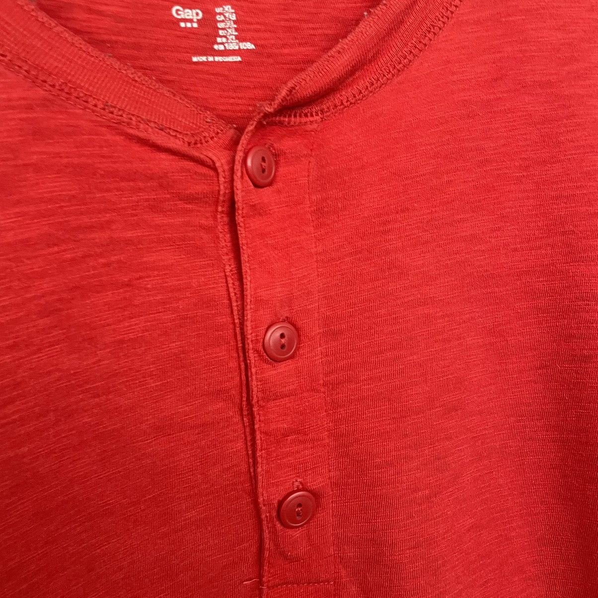 Gap Vintage Gap Quarter Button Blank L/S Tee Kanye West Style Size US XL / EU 56 / 4 - 2 Thumbnail